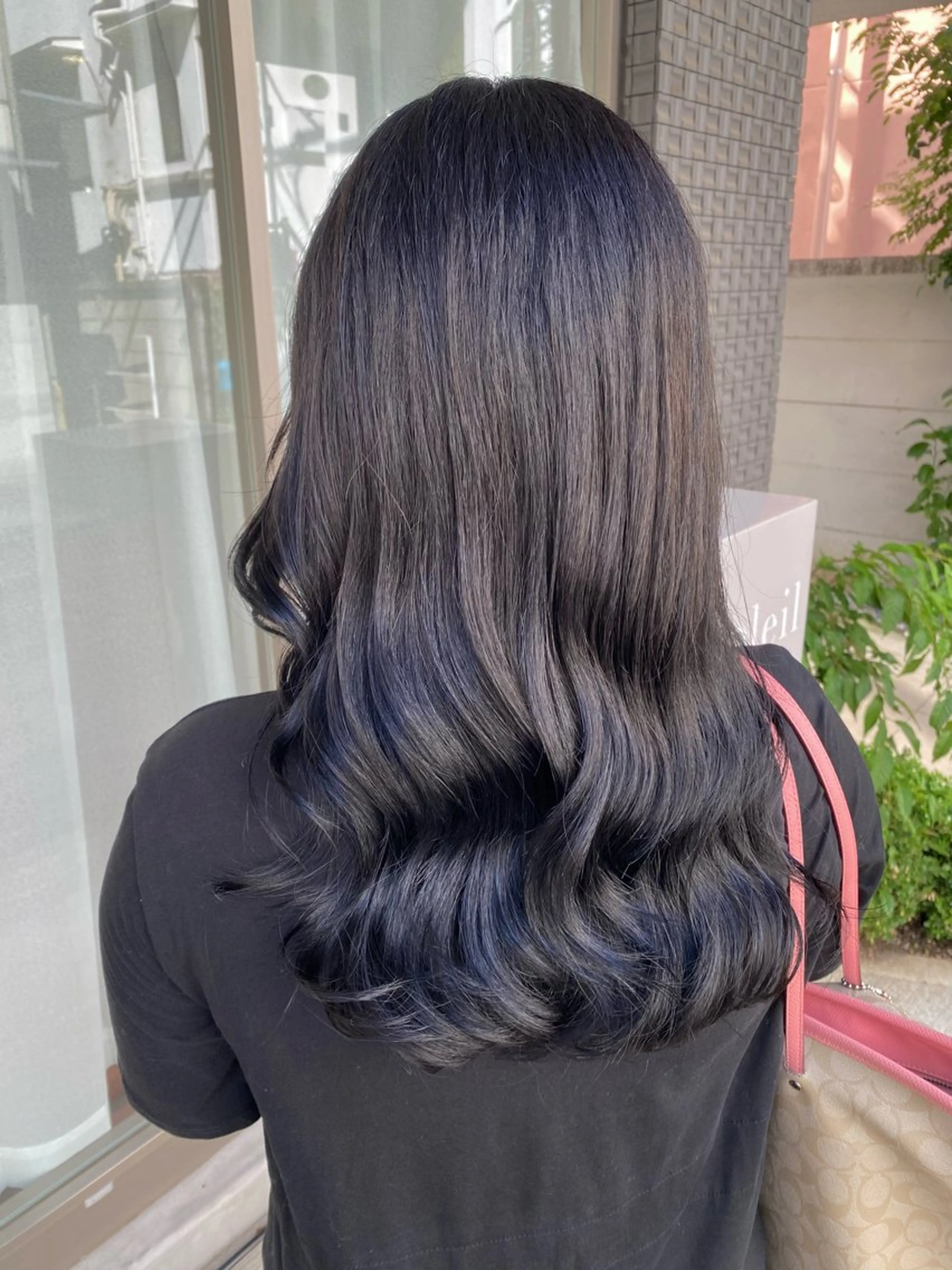 セミロング カラー アッシュ アッシュグレー アッシュグレージュ ダークアッシュ グレージュ カット ヘアカラー トリートメント グレージュ/透明感/ 韓国ヘア/RISAのヘアスタイル