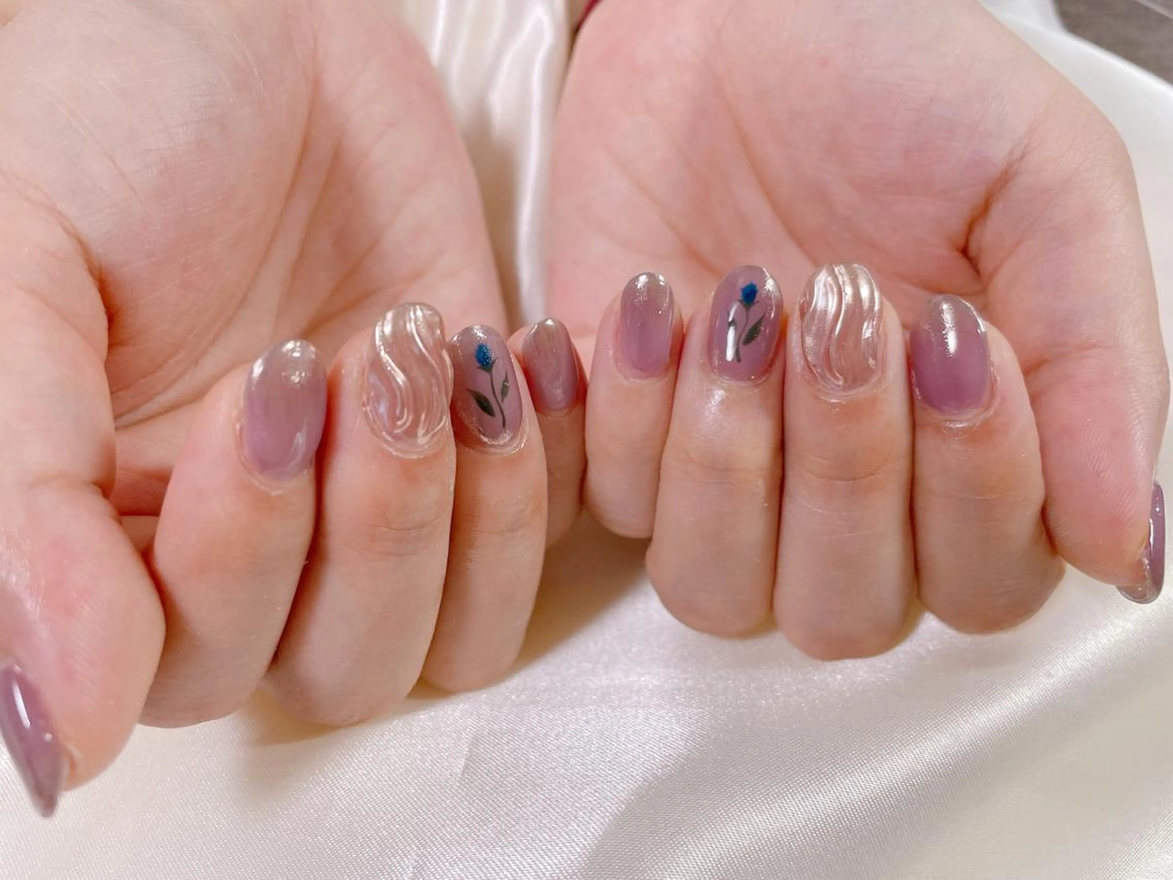 ネイル フラワーネイル Mogu nail 二子玉川のネイルデザイン