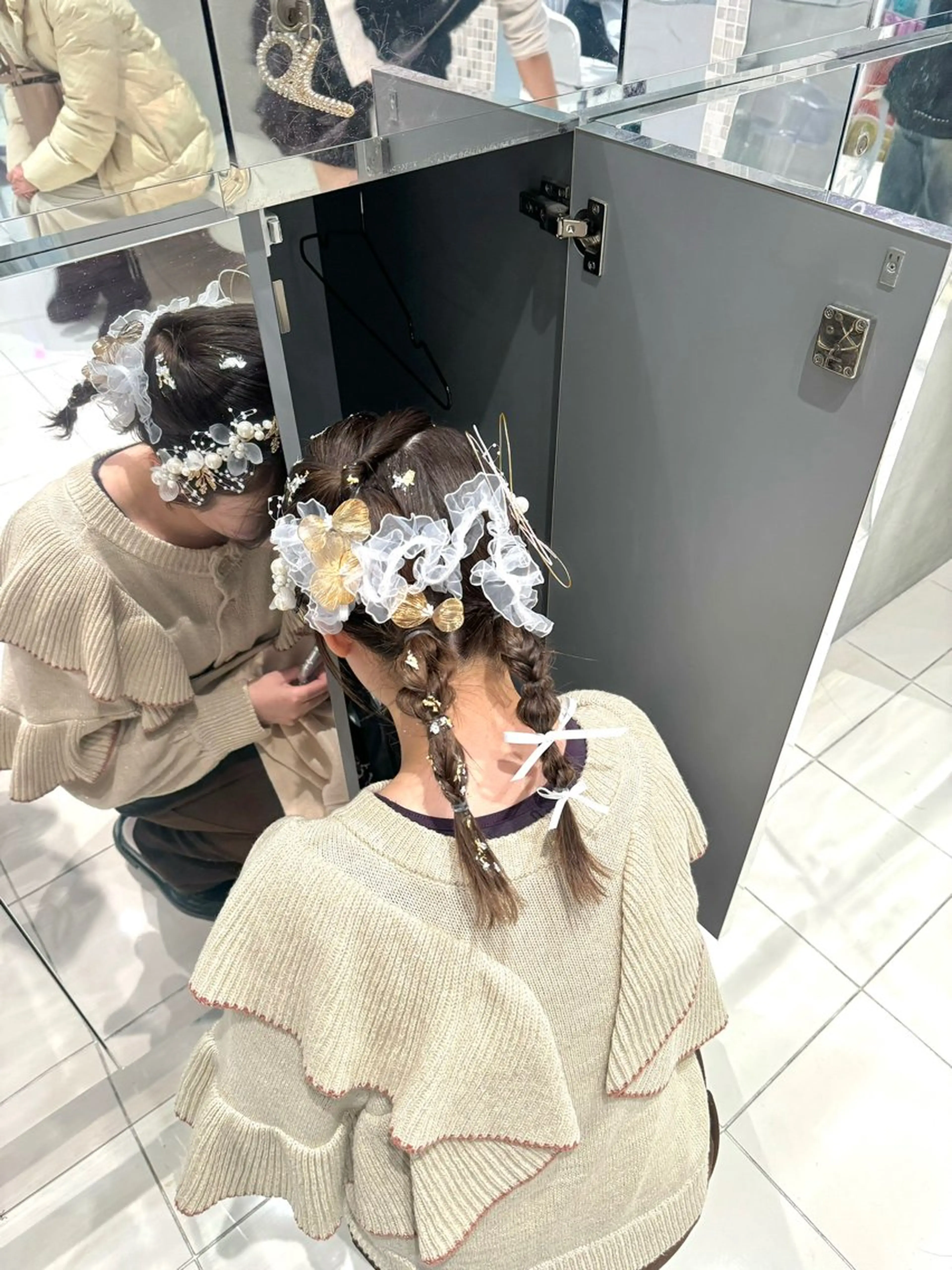 セミロング ヘアセット 透明感カラー🪡🤍 nanao🤍🪡のヘアスタイル