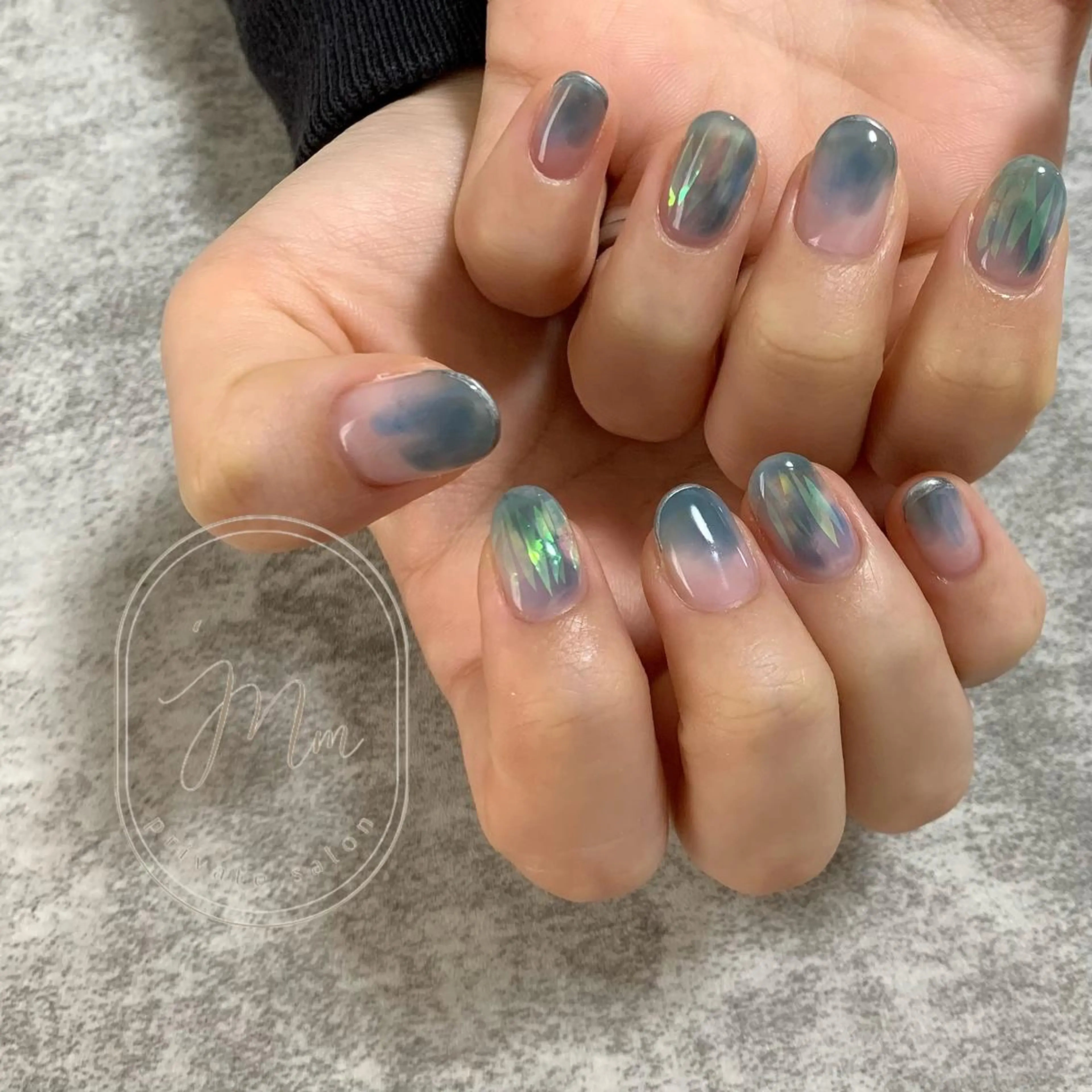 ネイル ハンドネイル 'mm所属・'mm  (ミリ) ＭＡＮＡＭＩのネイルデザイン