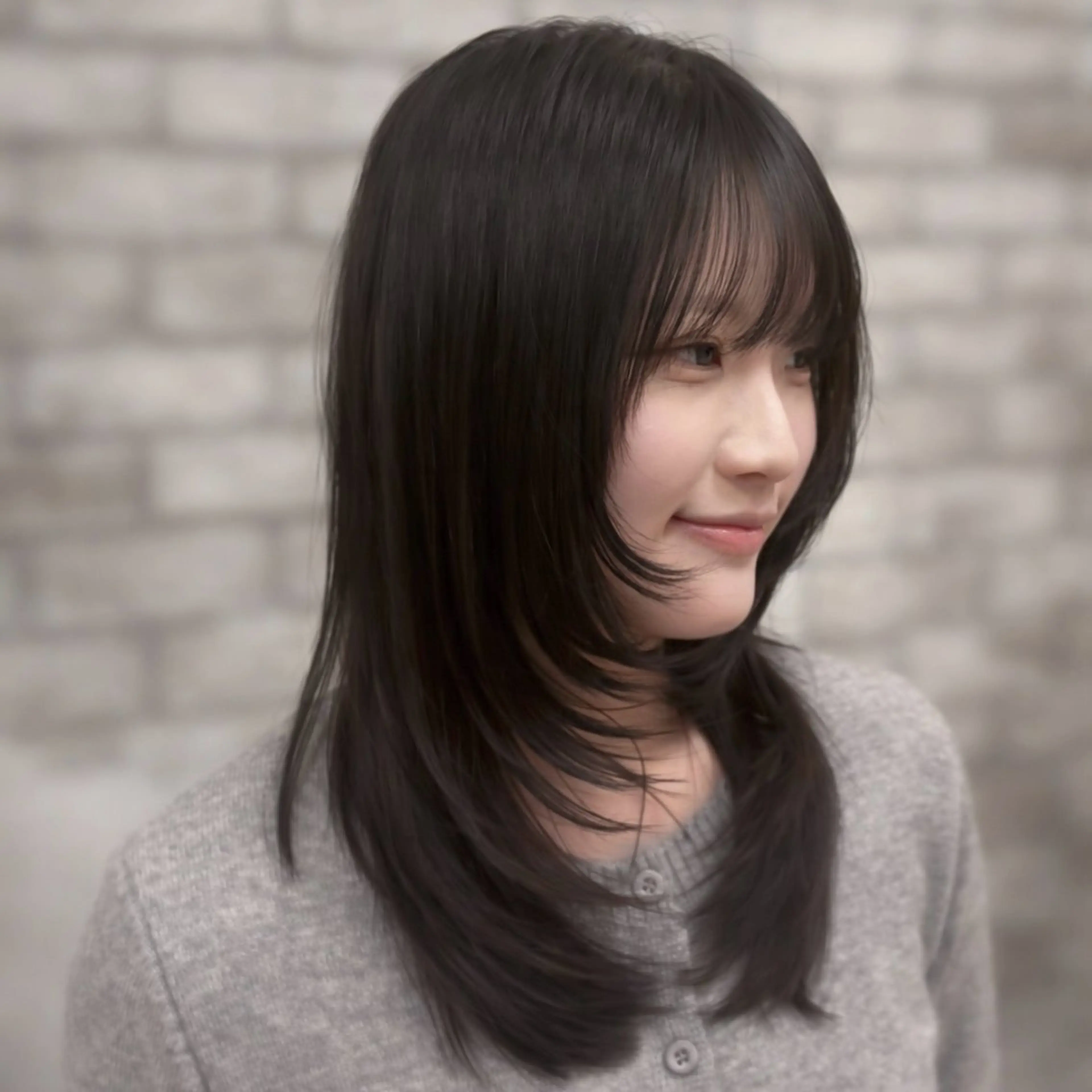 セミロング カット 割れる髪を治す 最新パーマ/Yutaのヘアスタイル