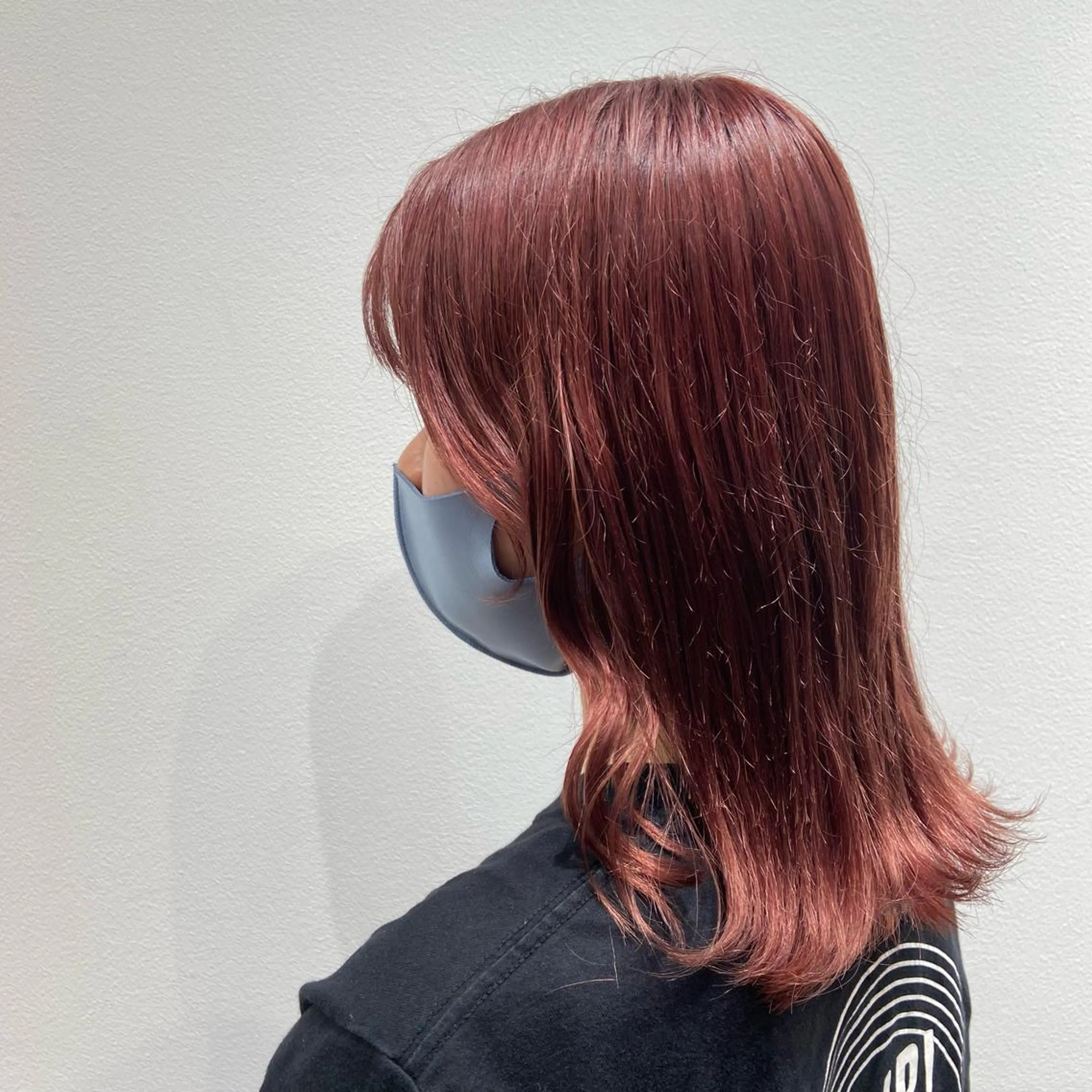 ミディアム カラー シールエクステ ブリーチ ブラウンカラー ケアカラー ダブルカラー 新宿/韓国ヘア 中明度カラー/かやのヘアスタイル