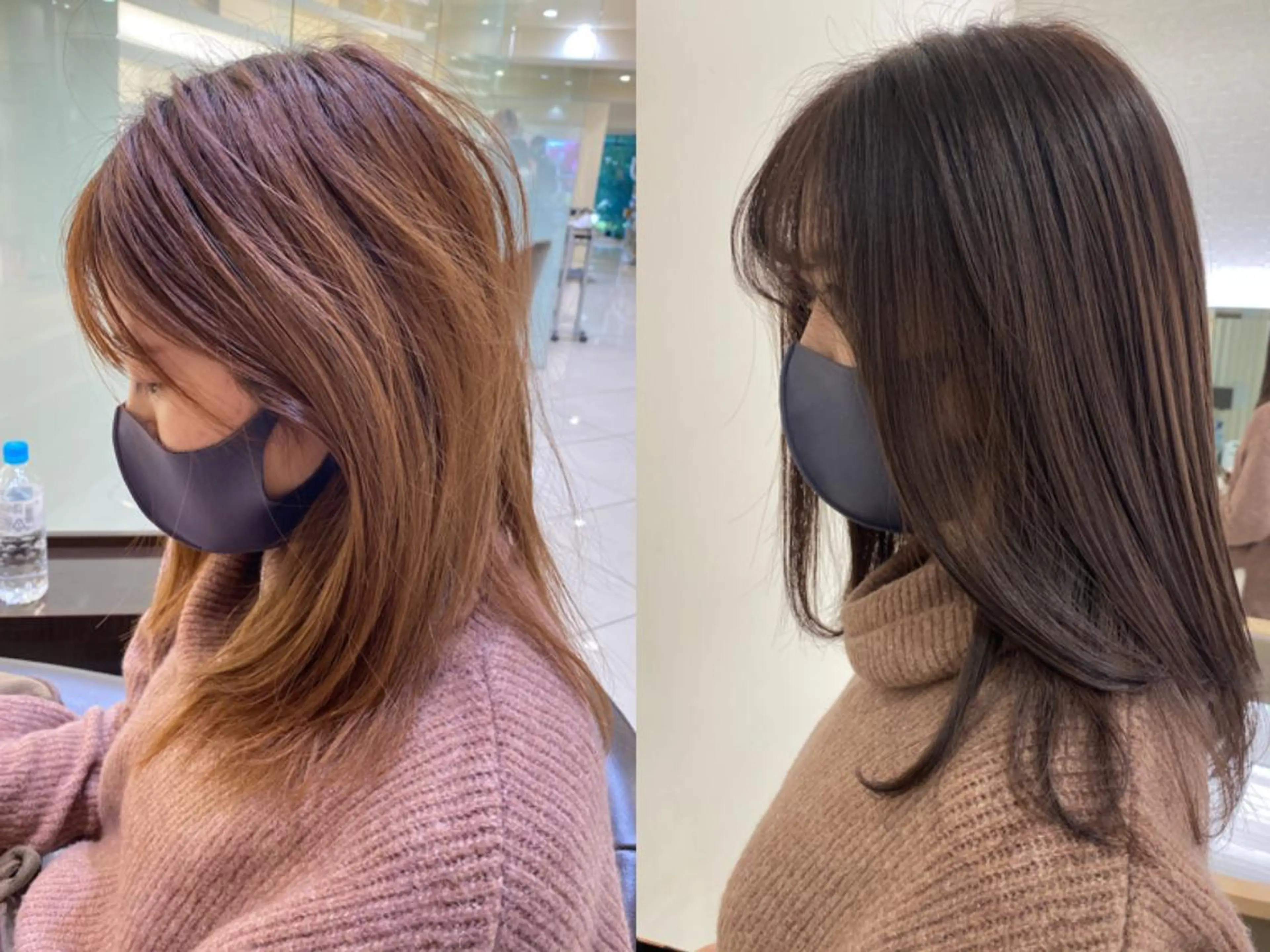 セミロング カラー ヘアアレンジ マツエク・マツパ 💎耳ツボジュエリー ×銀座美容室💎のヘアスタイル