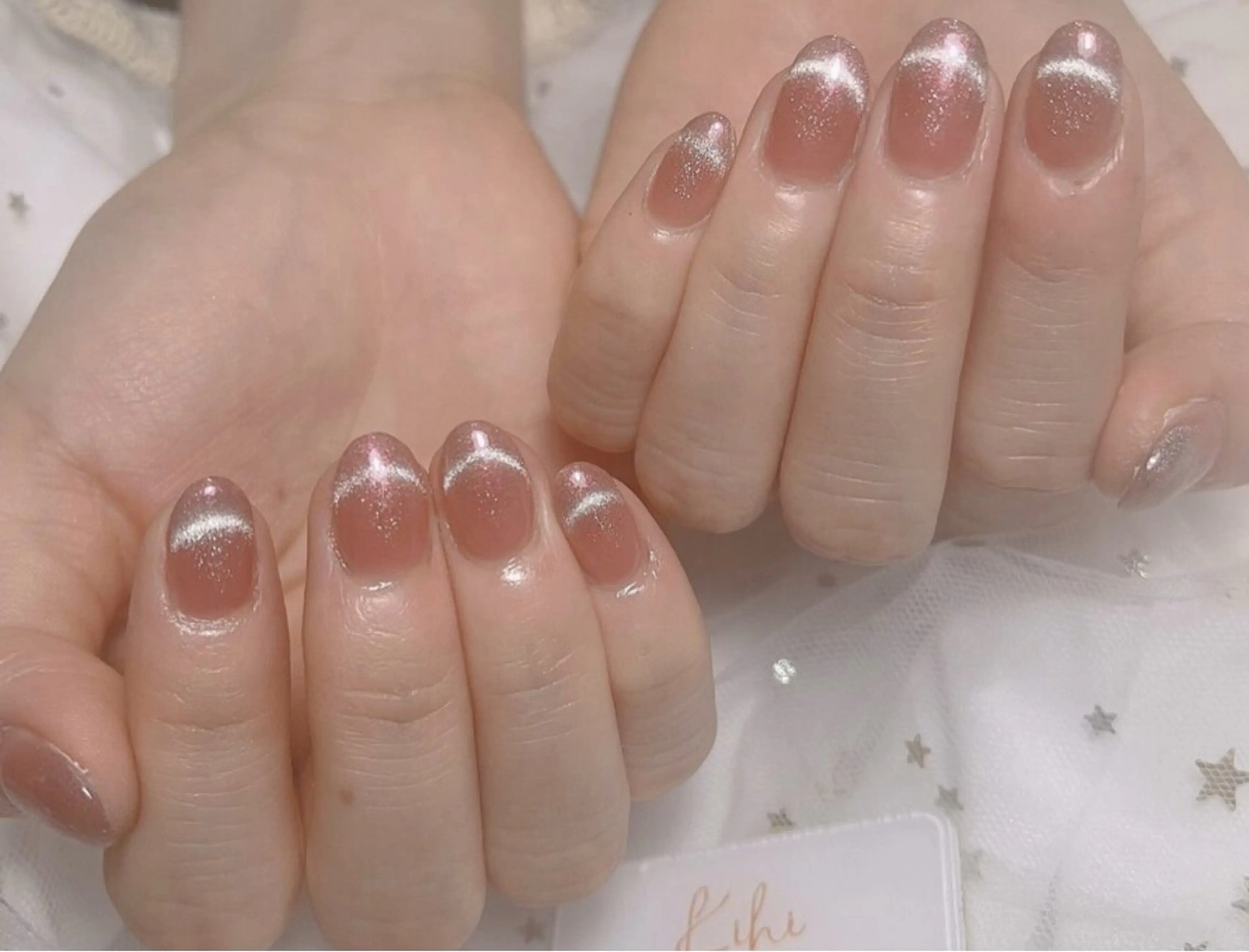 ネイル アートネイル フレンチネイル ジェルネイル グラデーション 韓国ネイル 村中 ハナのネイルデザイン