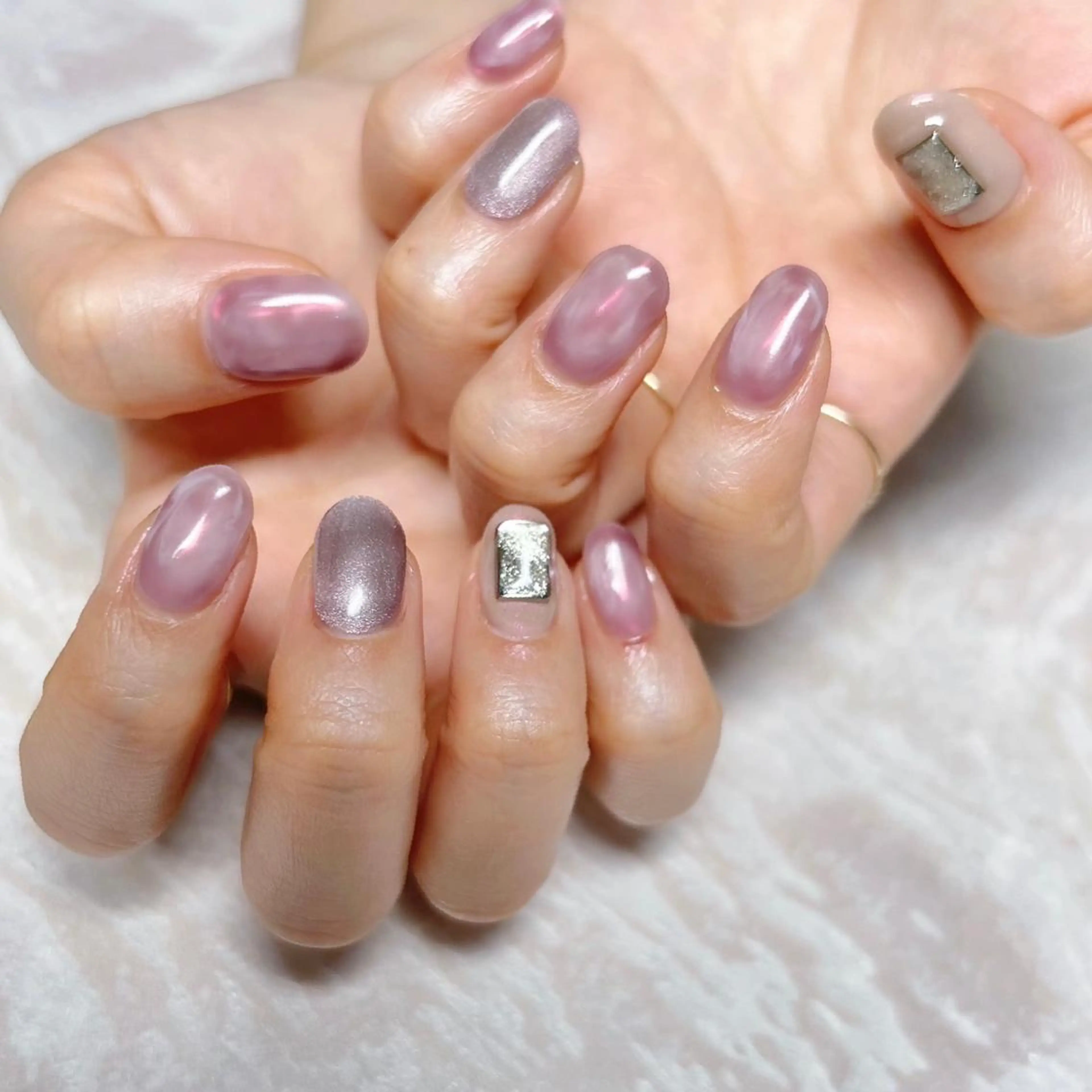 ネイル ニュアンスネイル ショートネイル gemickle nailのネイルデザイン