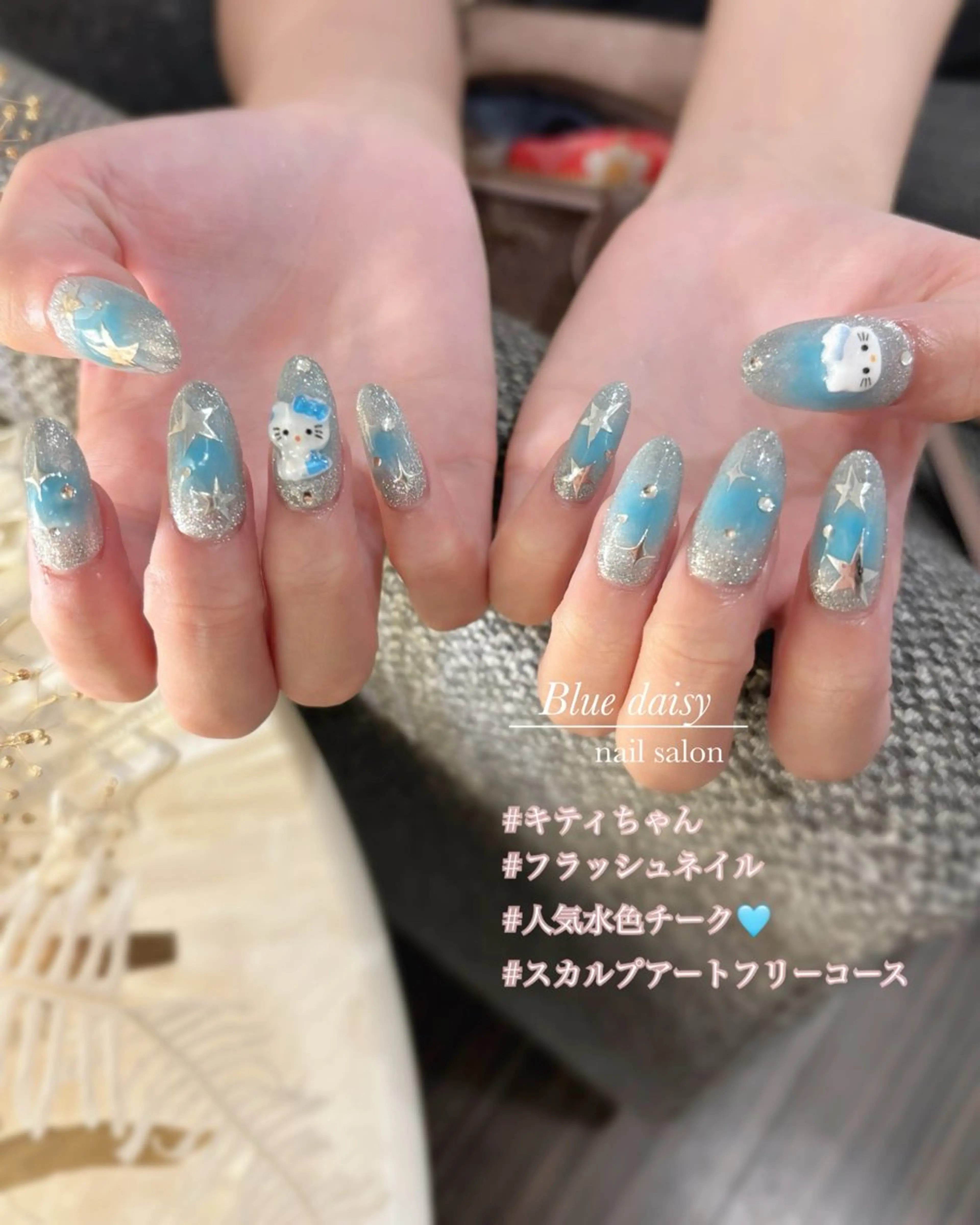 ネイル フラッシュネイル ジェルネイル マグネットネイル 持ち込み パラジェル ハンドネイル Blue　daisy　栄本店 【ブルーデイジー】所属・Blue daisy 栄本店のネイルデザイン