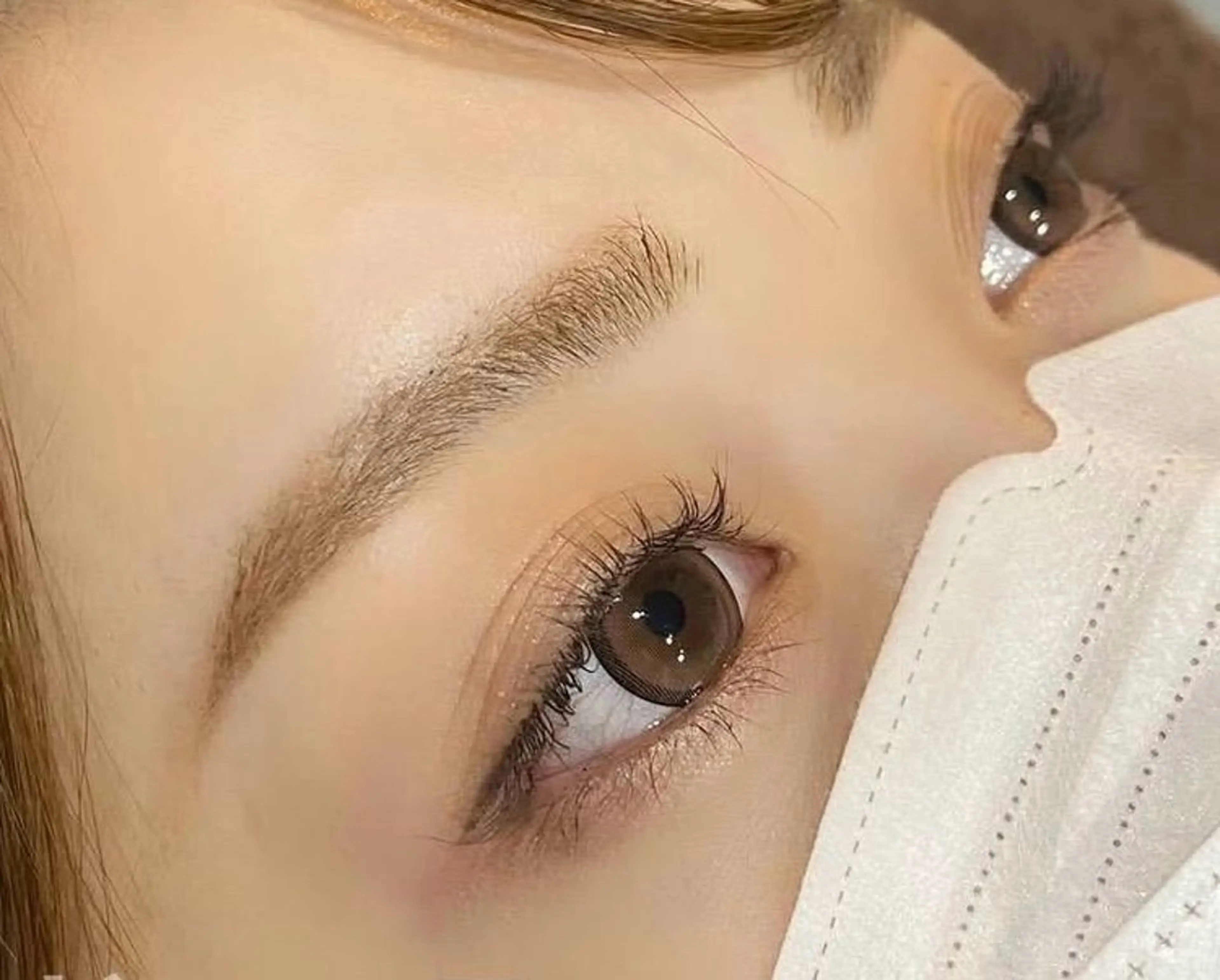 🪐setでお得🪐《束間ケラチンパーマ+アイブロウWAX》+まつげコーディング付き🤍🫧の写真