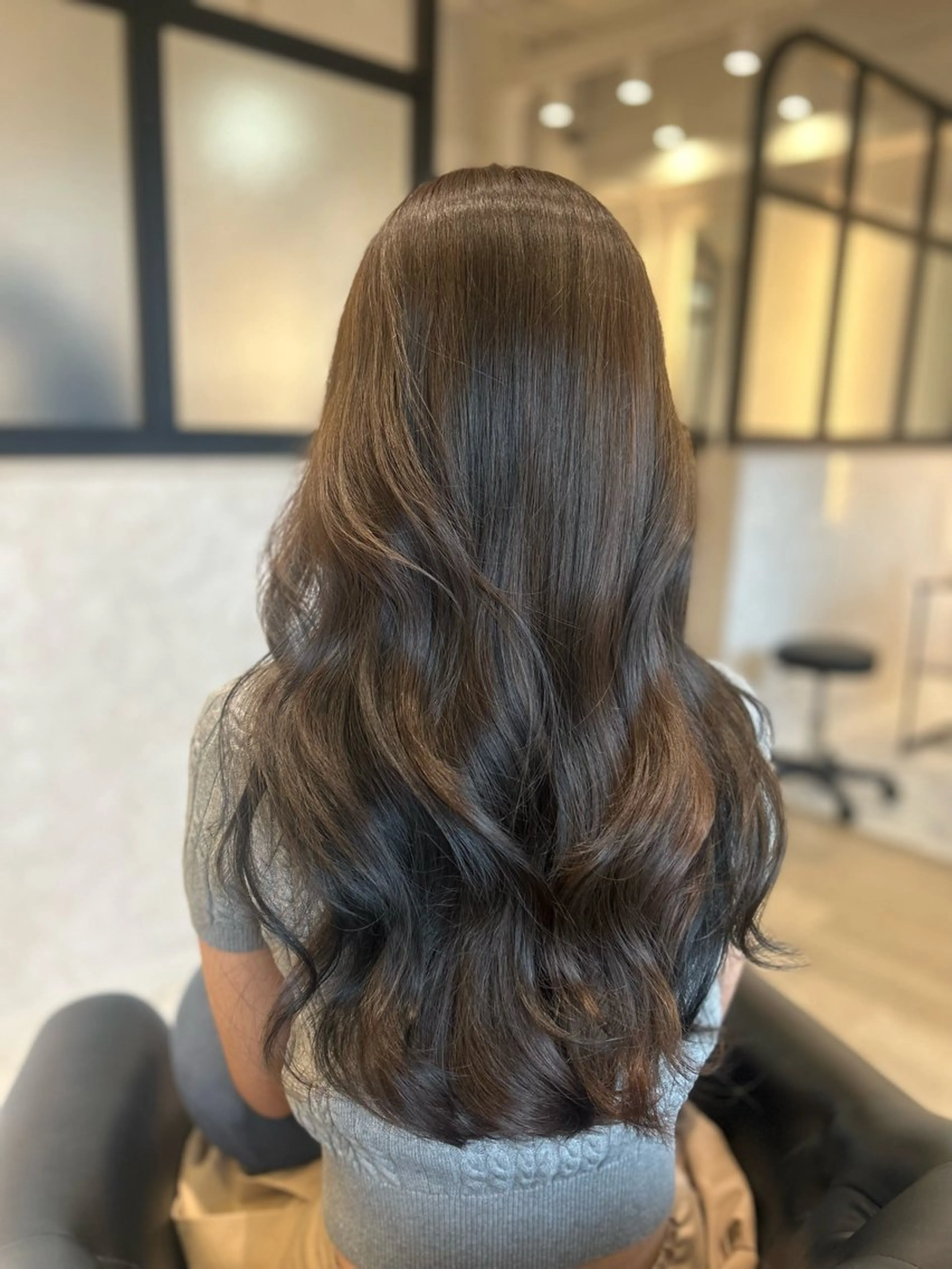 ロング カラー カット ヘアカラー トリートメント &chaLme   心斎橋所属・emi/髪質改善/ 韓国風/艶カラーのヘアスタイル