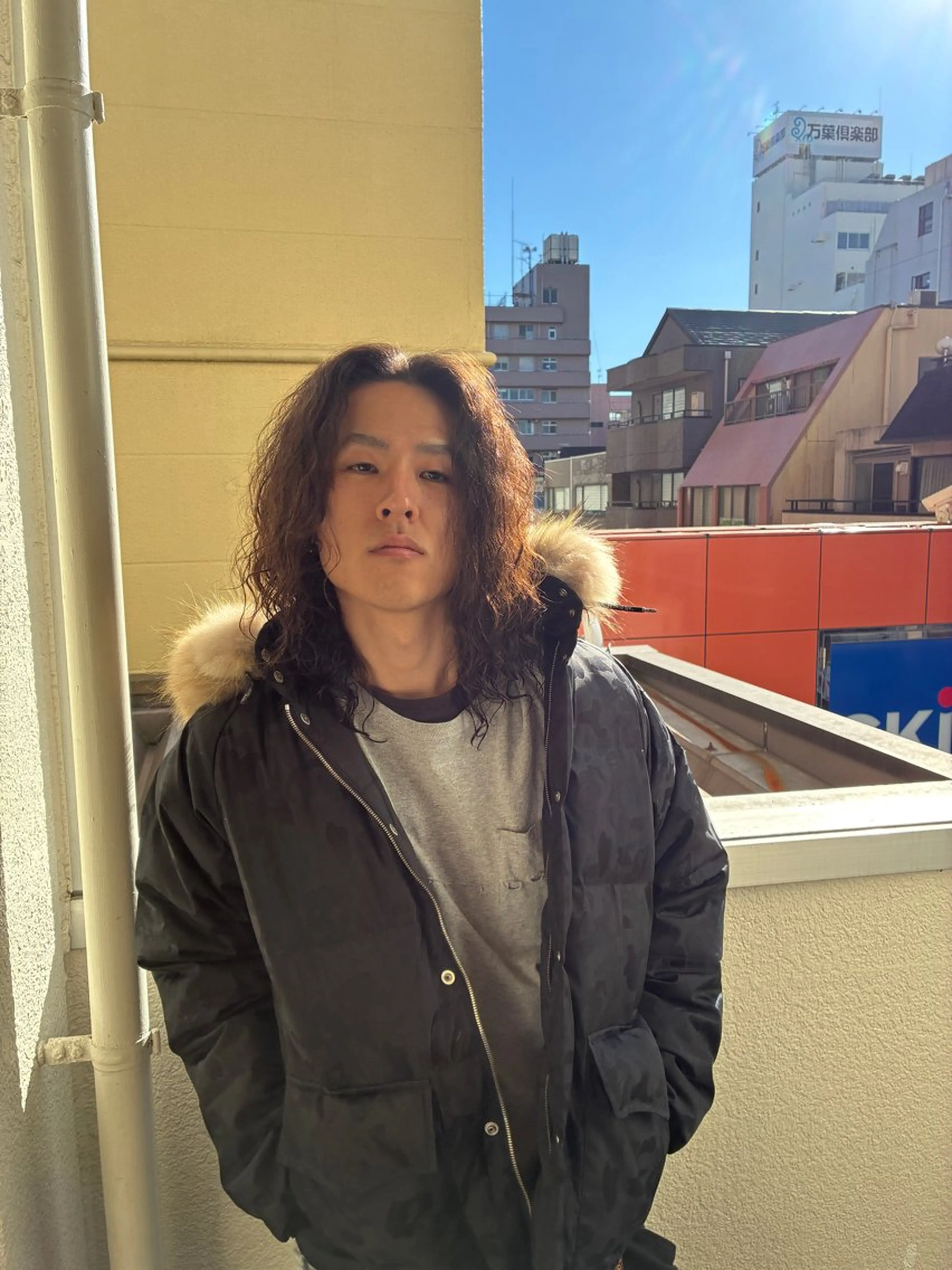 ロング パーマ スパイラルパーマ カット FJ Kaminokeのヘアスタイル