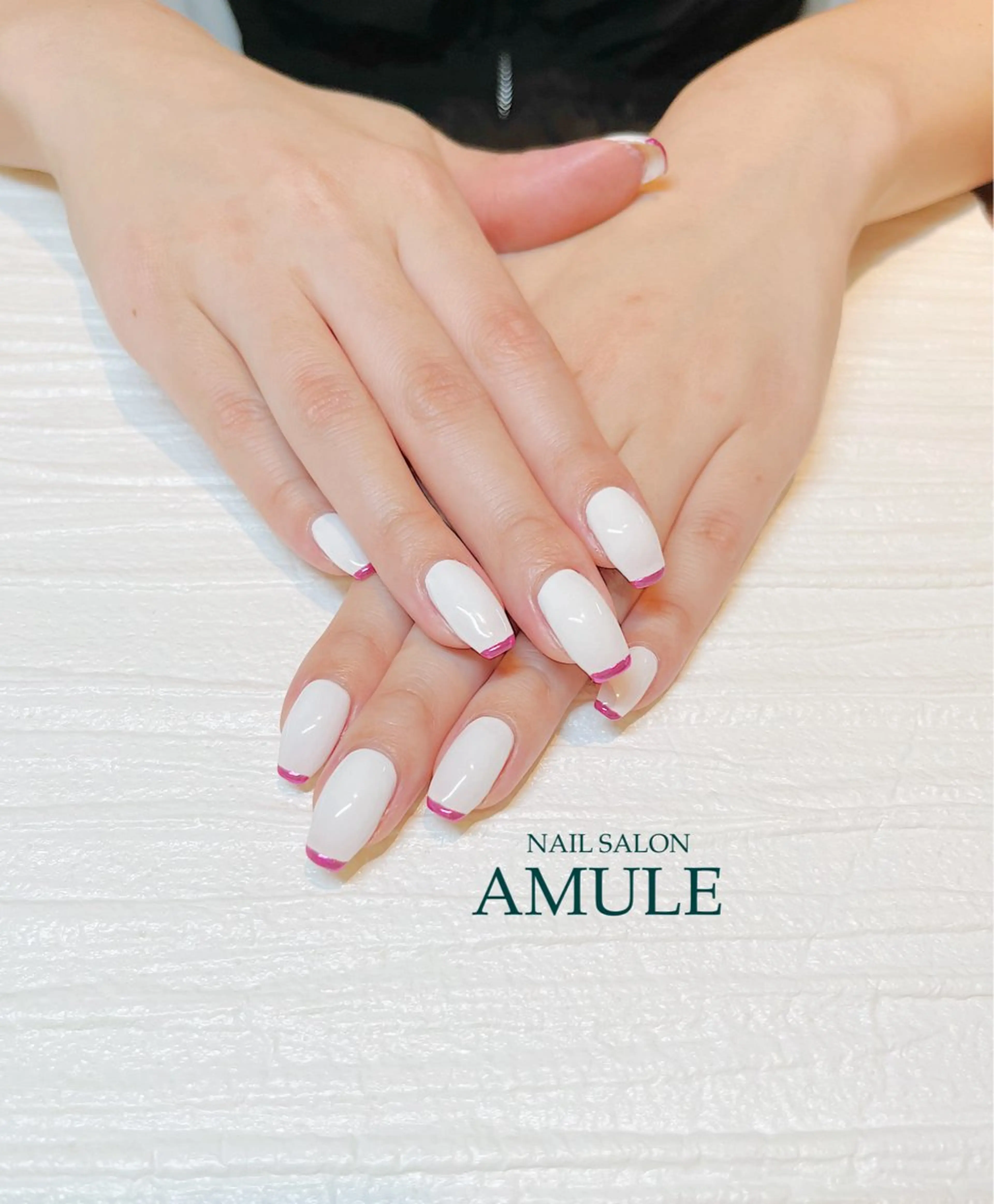 ネイル フレンチネイル ミラーネイル ワンカラーネイル ハンドネイル NAILSALON AMULEのネイルデザイン