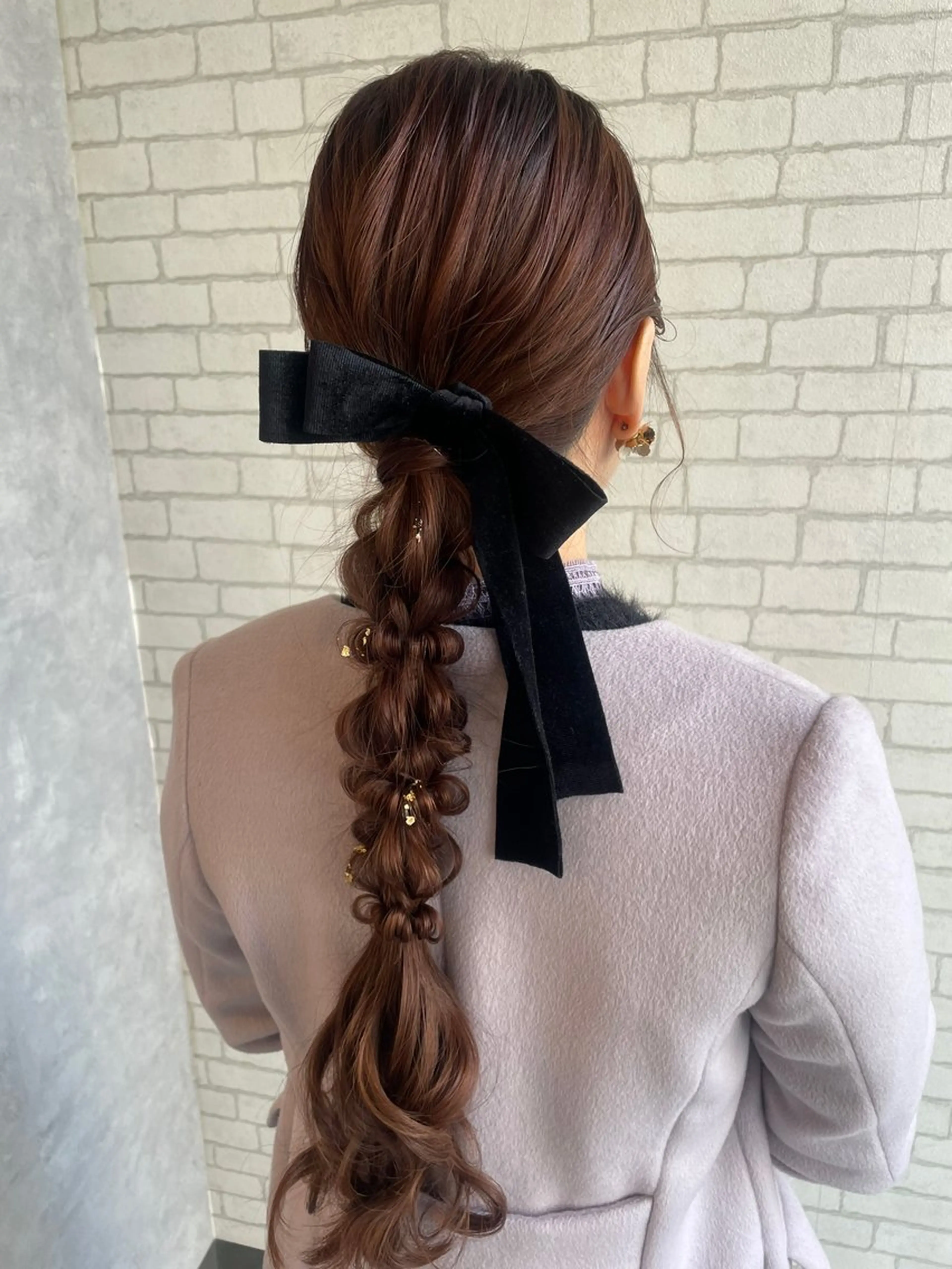 ロング ヘアアレンジ ヘアセット 🍒暖色カラー /やぎふうか🍒のヘアスタイル