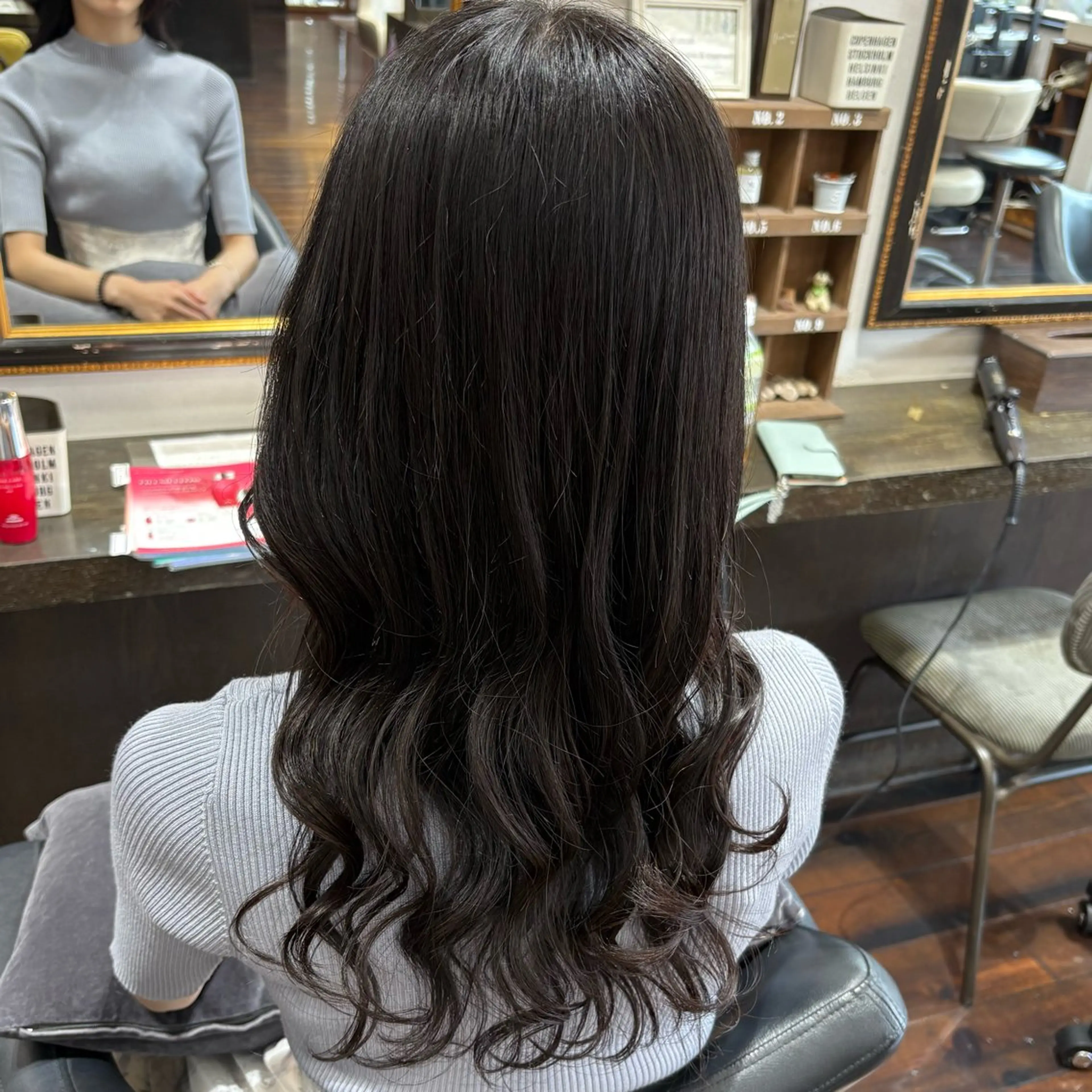 ロング カット ヘアカラー トリートメント 艶カラー/ レイヤー/あいりのヘアスタイル