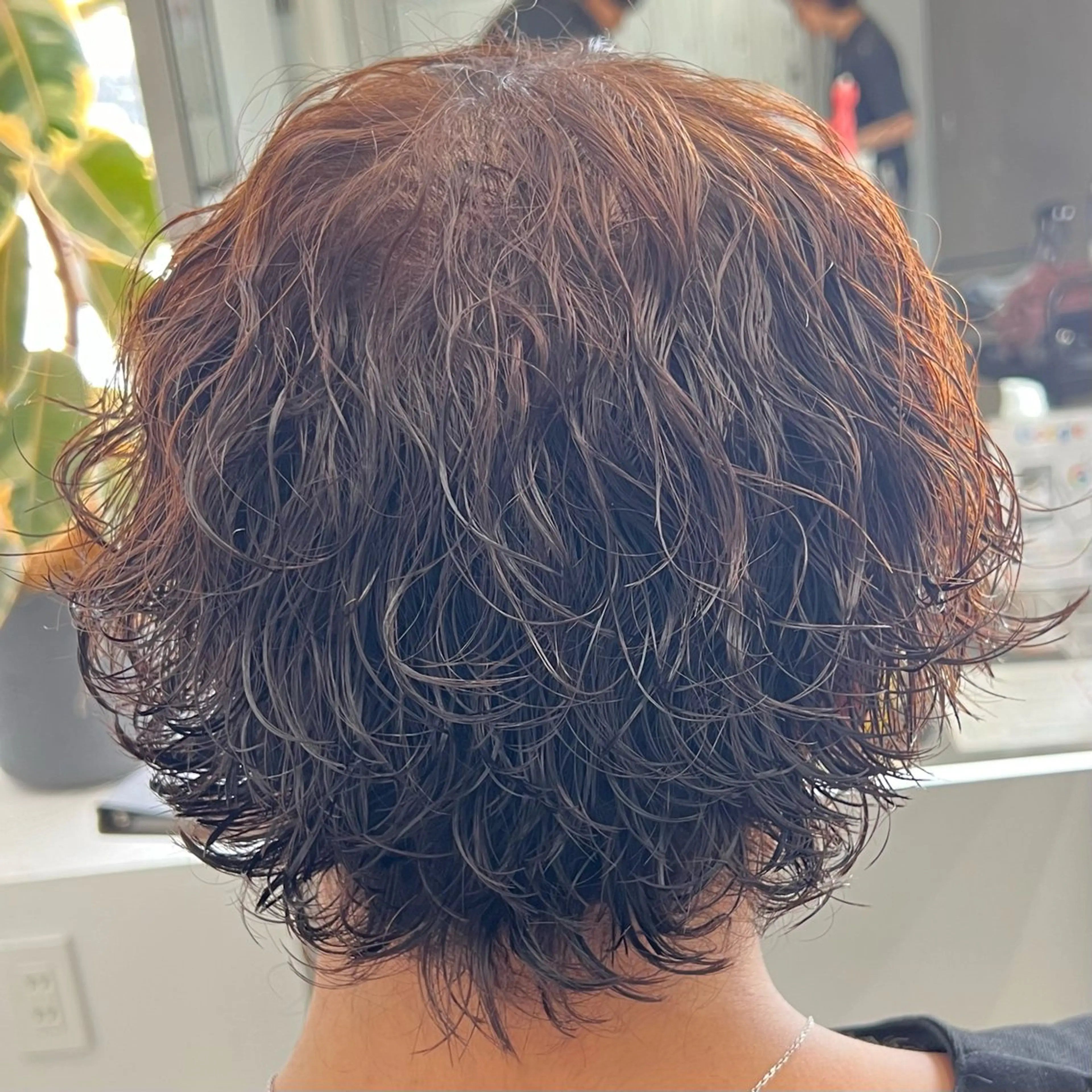 ミディアム カラー パーマ メンズ カット パーマ メンズパーマ/波巻き 新潟/万代/夏芽🎀のヘアスタイル