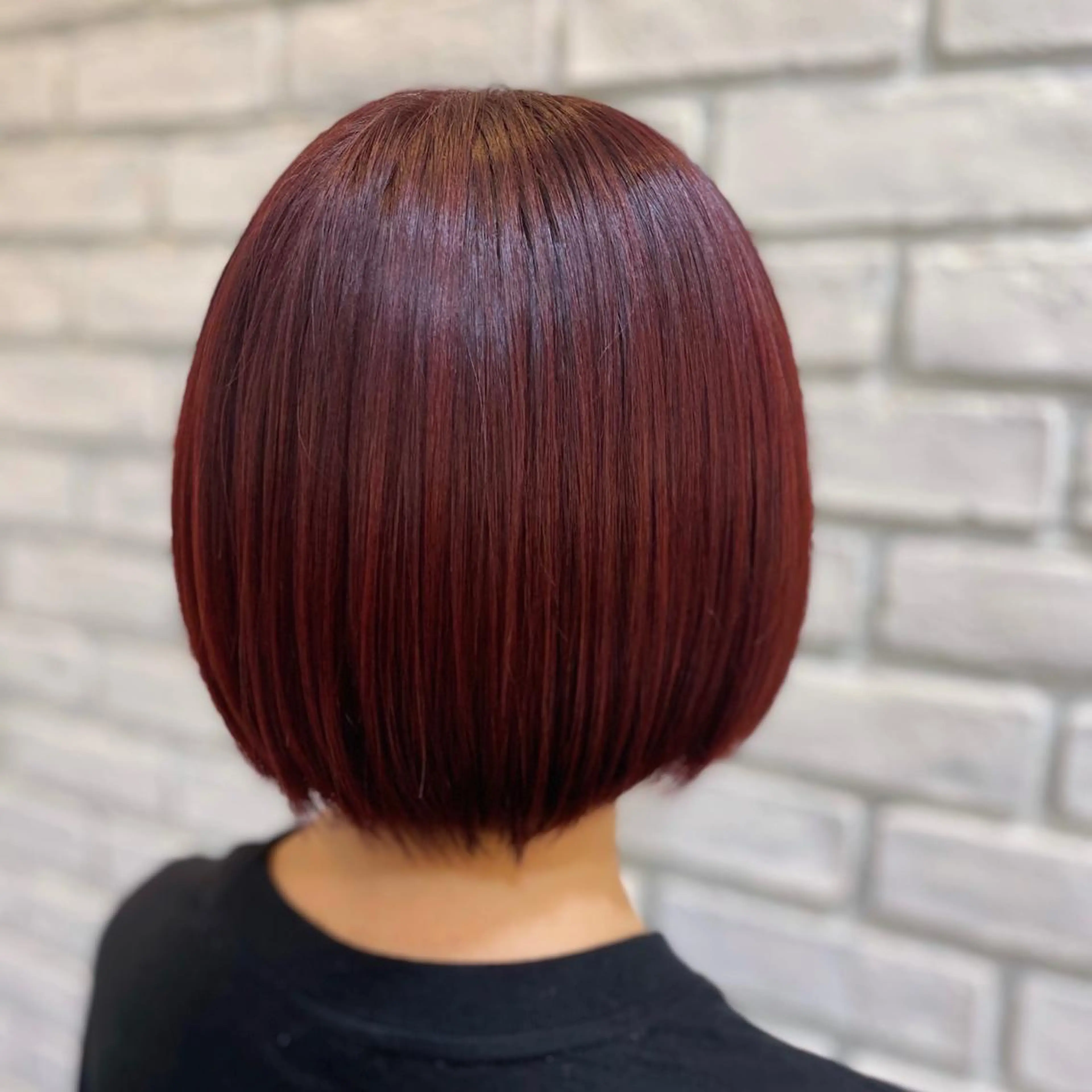 ショート YASU🍎CUT 赤系カラー/ヘアケアのヘアスタイル