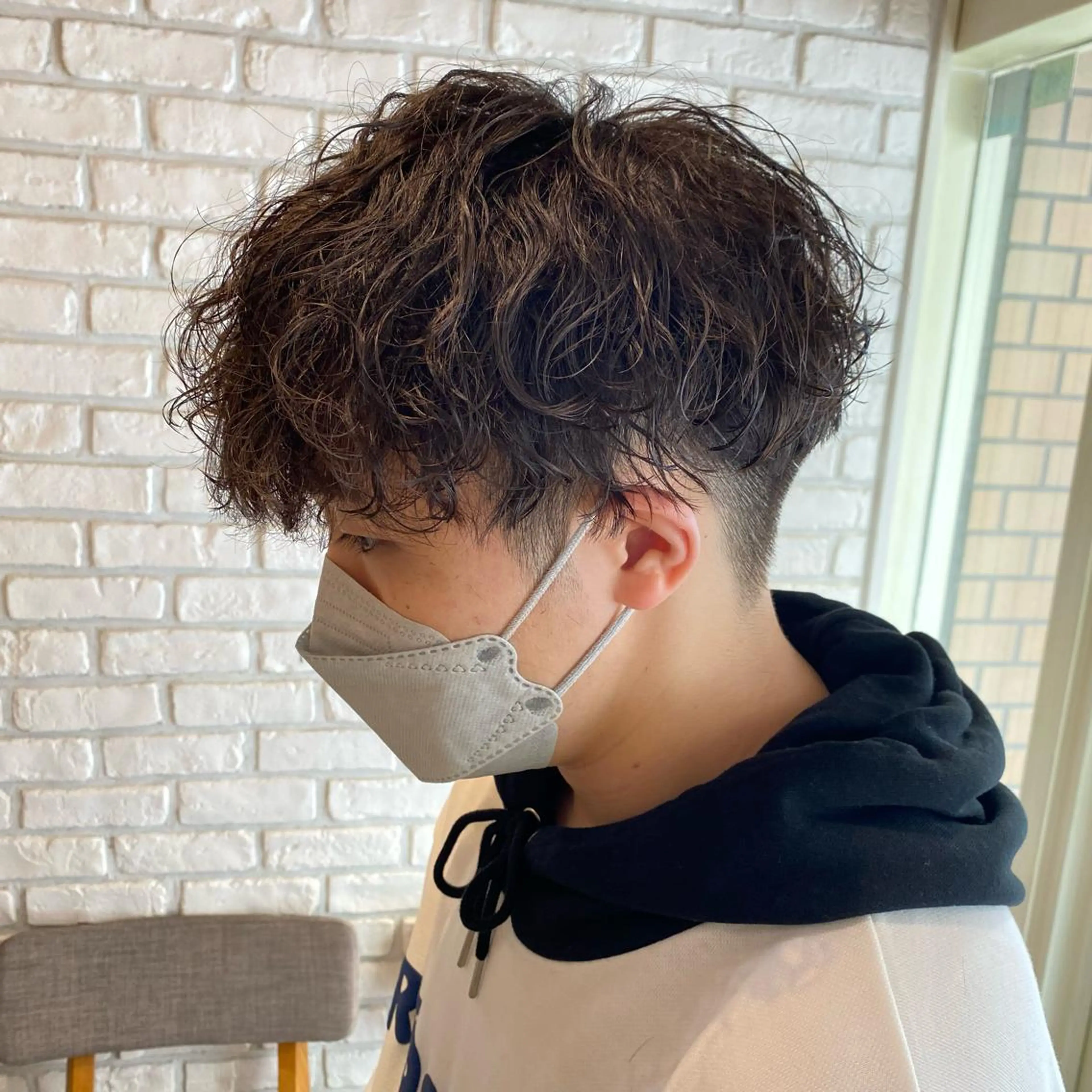 メンズカット＋波巻パーマの写真