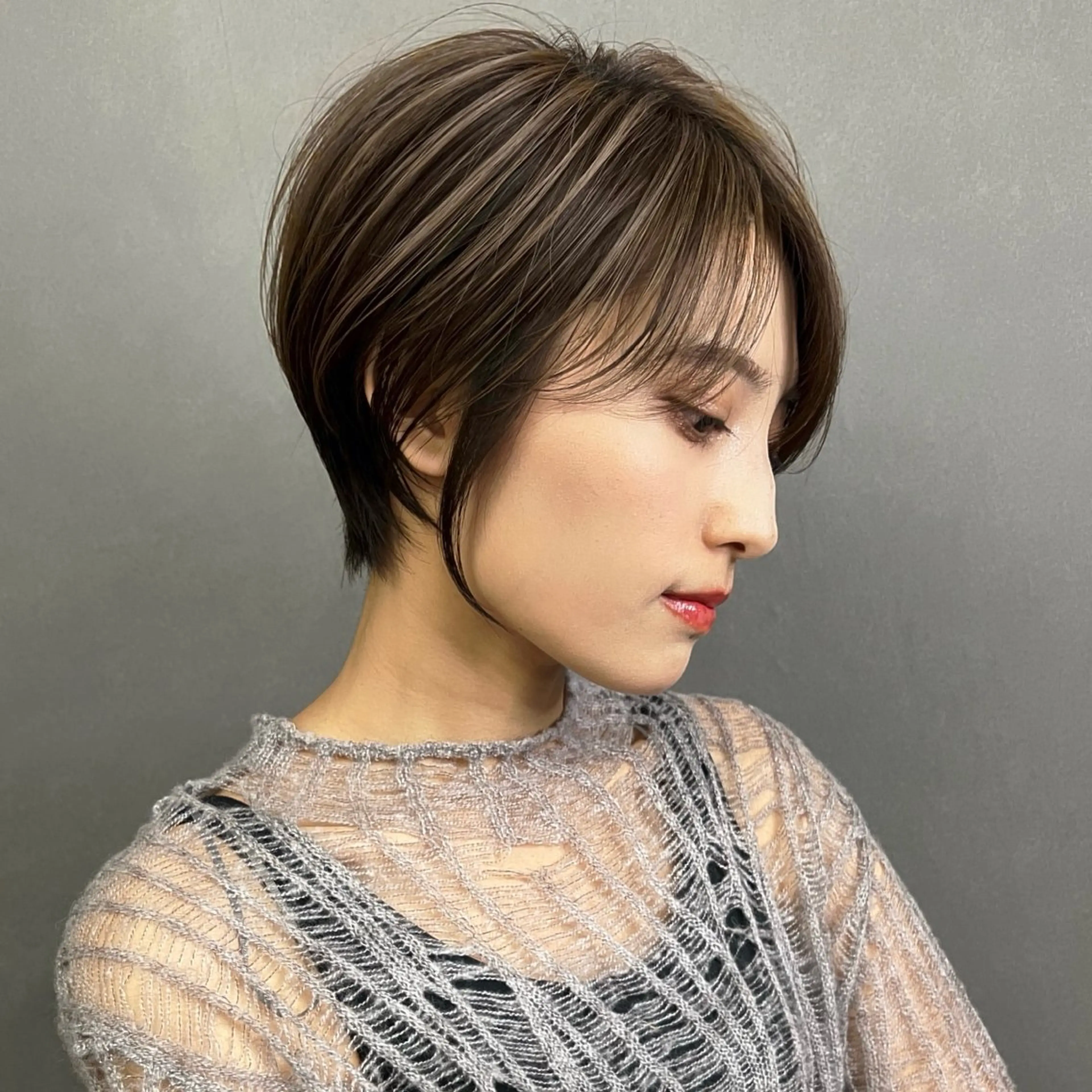 ショート カラー ハイライトカラー ハイライト ショートヘア カット ヘアカラー LAVEL 代表 住吉　創のヘアスタイル