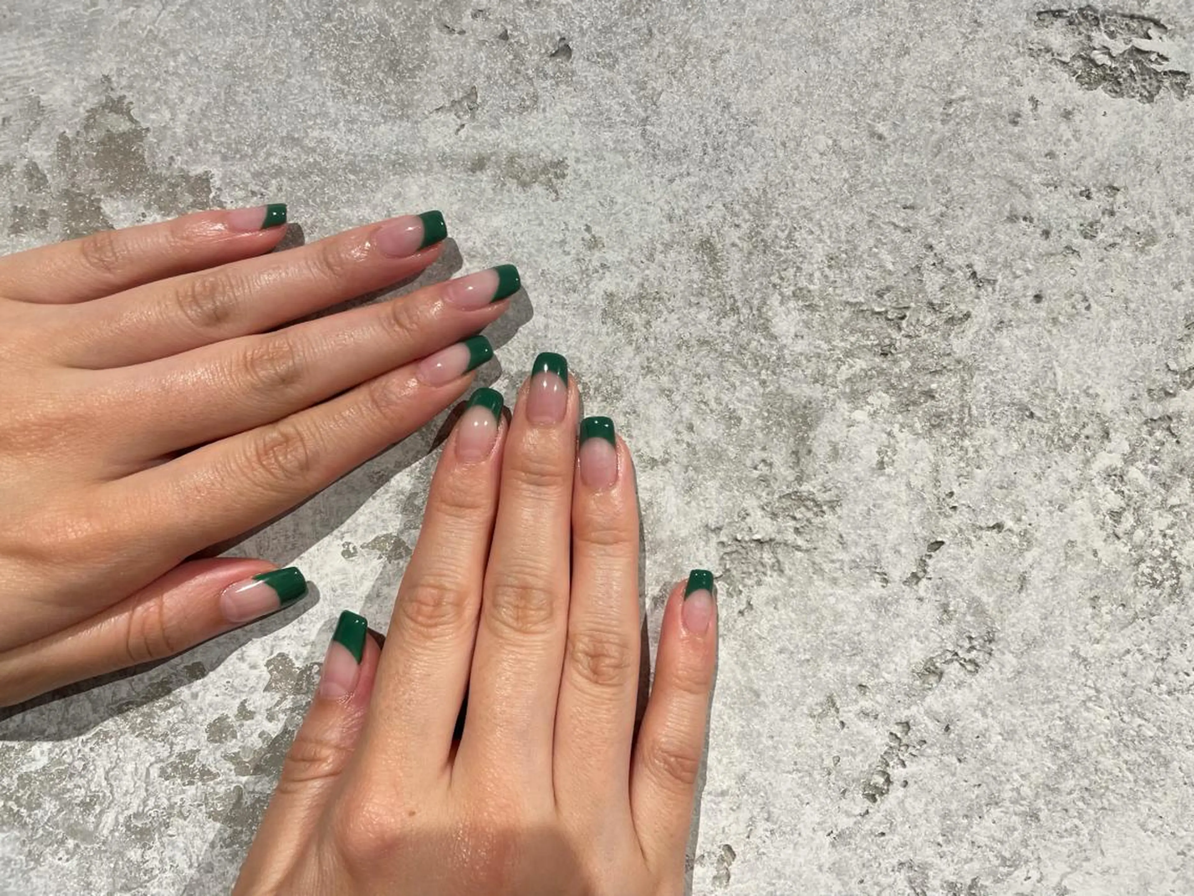 ネイル フレンチネイル グリーン Classy【クラッシー】所属・Classy: Mizukiのネイルデザイン