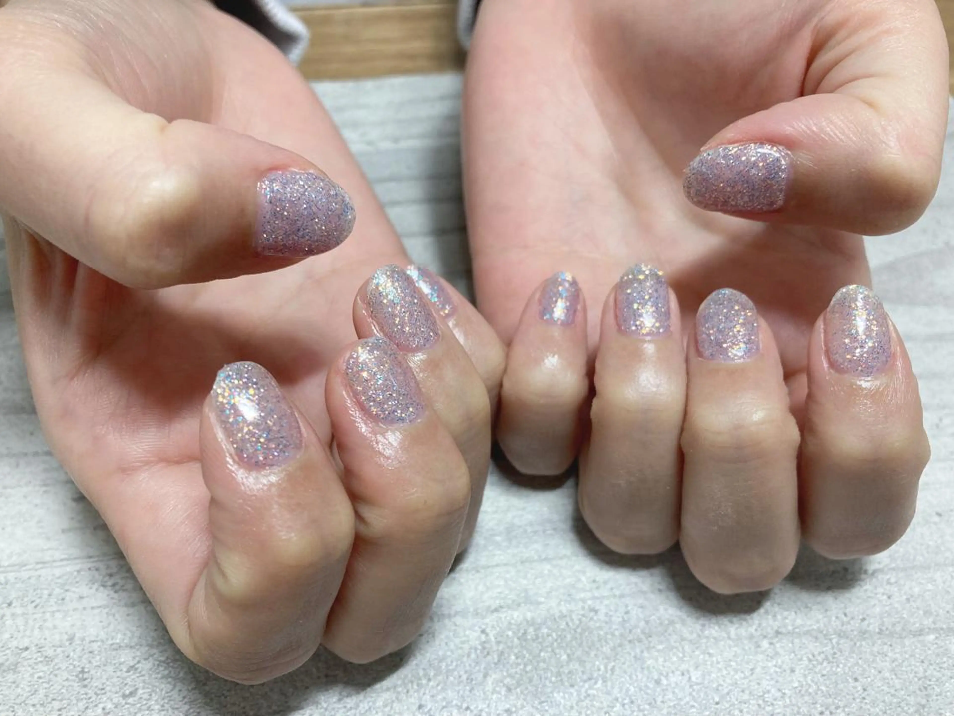 ネイル ブルー フットネイル ジェルネイル キラキラネイル 韓国ネイル ハンドネイル Mogu nail 二子玉川のネイルデザイン