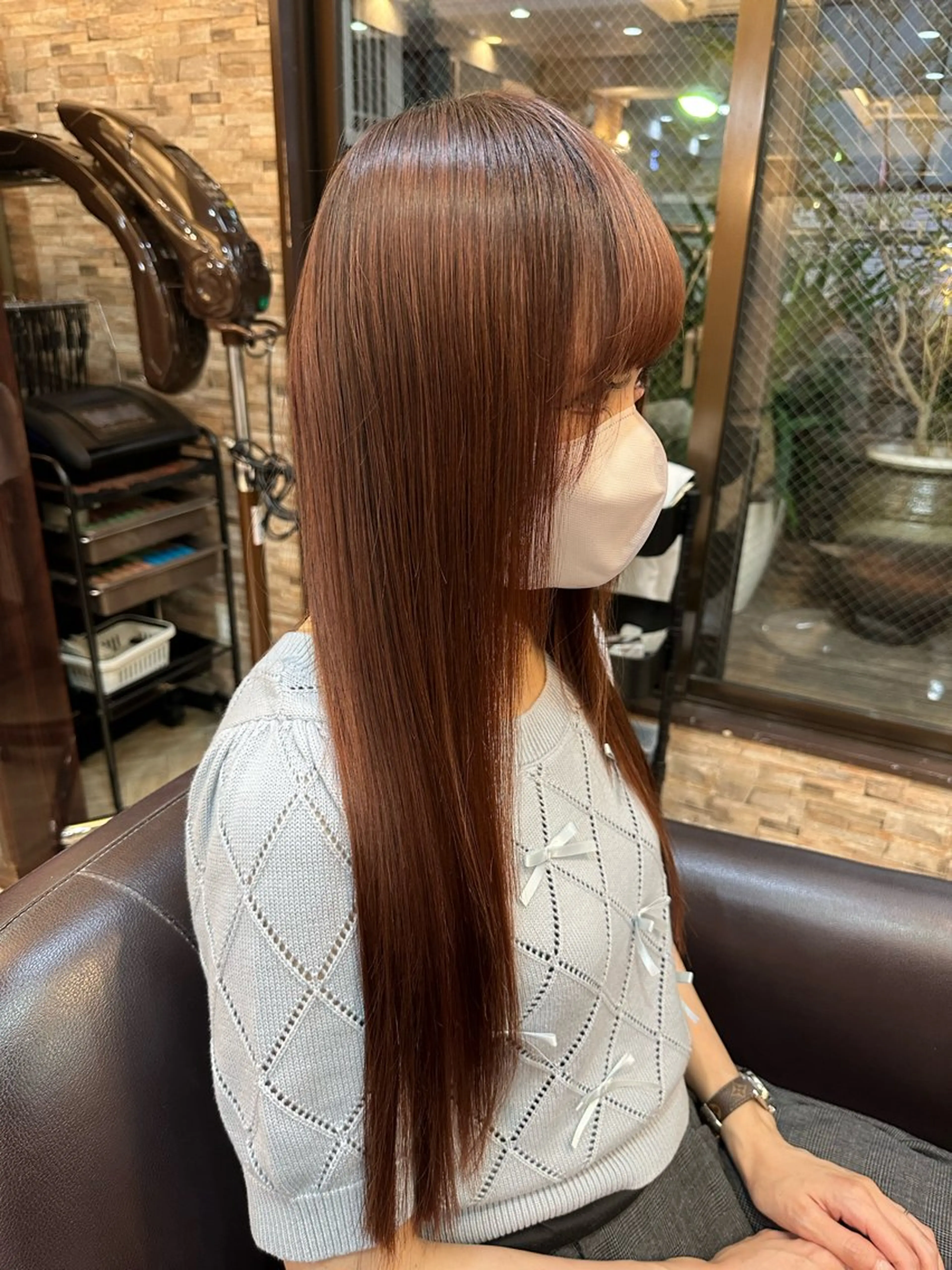 ロング 縮毛矯正 縮毛矯正&髪質改善/ きょうの🐺のヘアスタイル