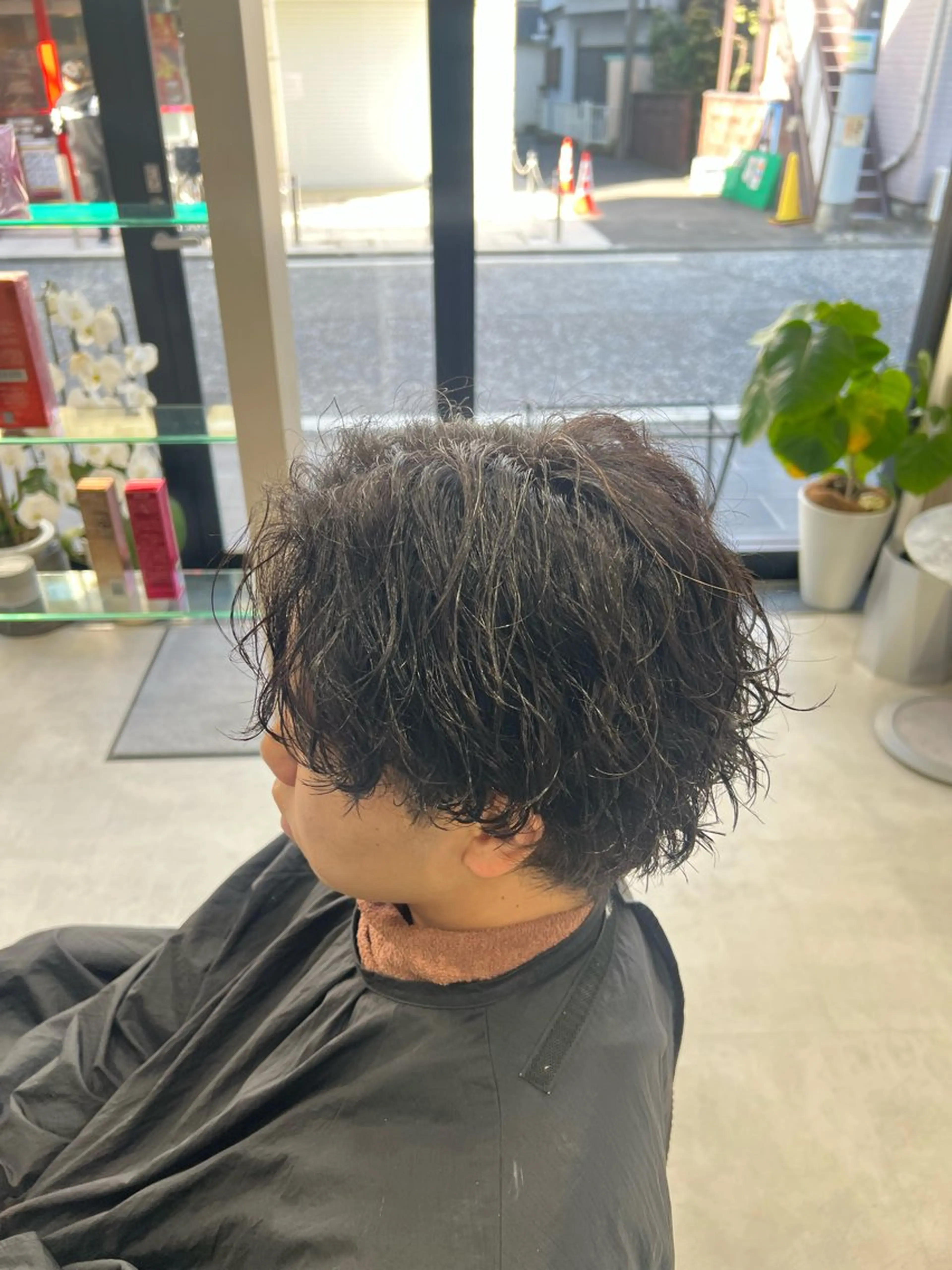 パーマ メンズ カット パーマ SENA 再現性 パーマと縮毛矯正のヘアスタイル