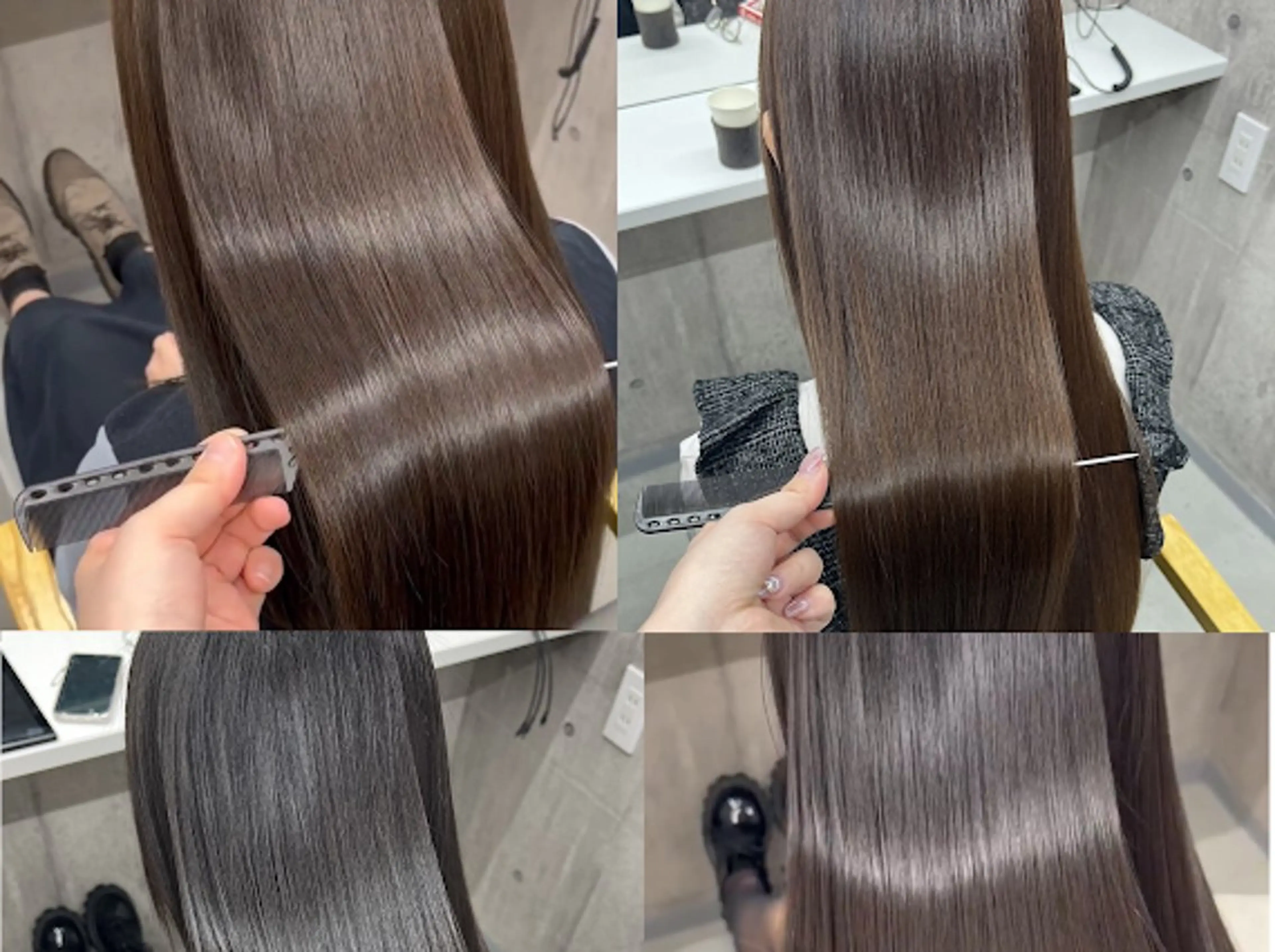 ロング カラー 髪質改善×韓国艶髪 カラー ヒナタ🍒のヘアスタイル