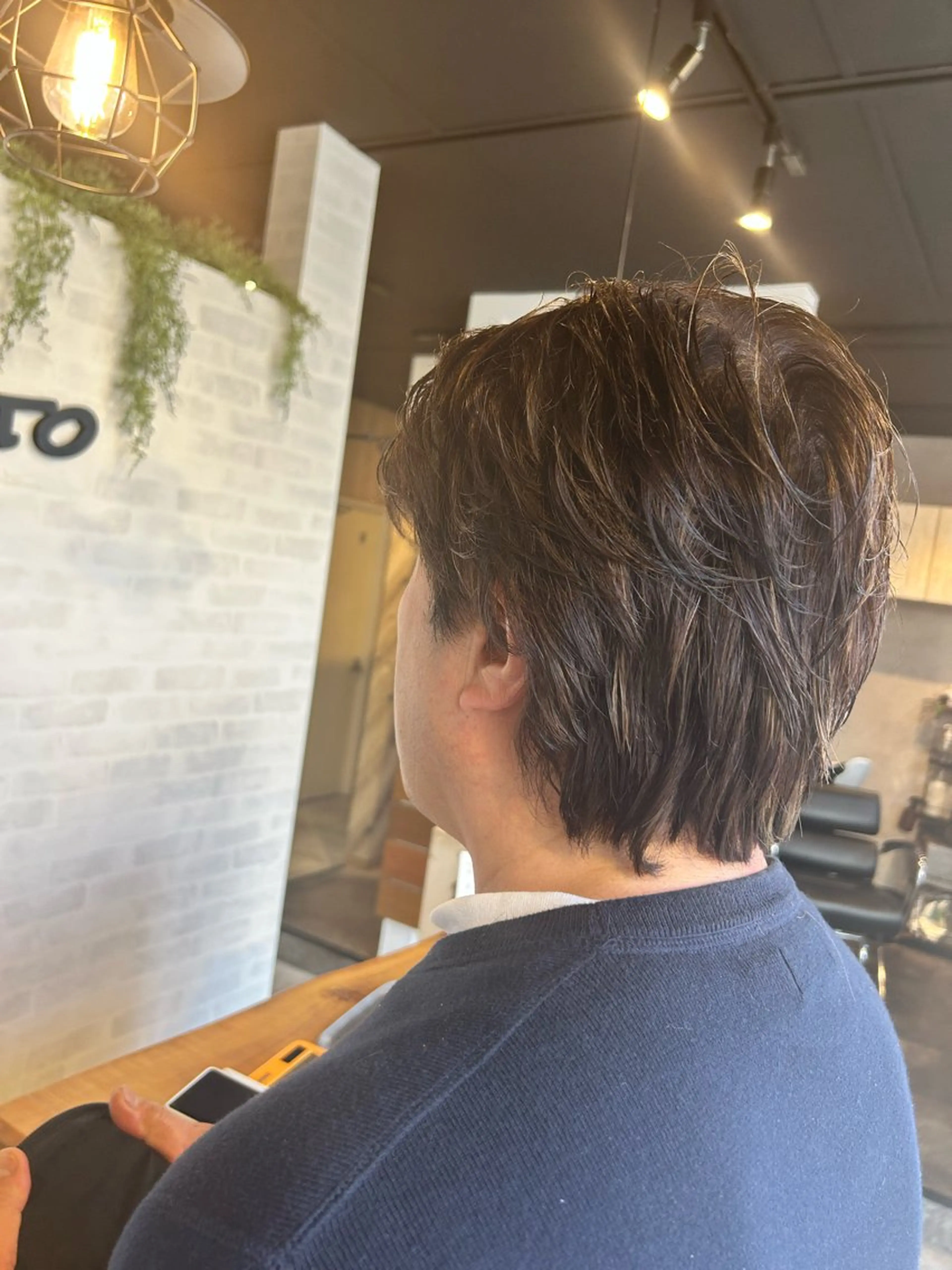 カラー メンズ メンズハイライト ベージュカラー ハイライトカラー ヘアカラー Rigoletto所属・ショート/レイヤー 🎀細沼玲花のヘアスタイル