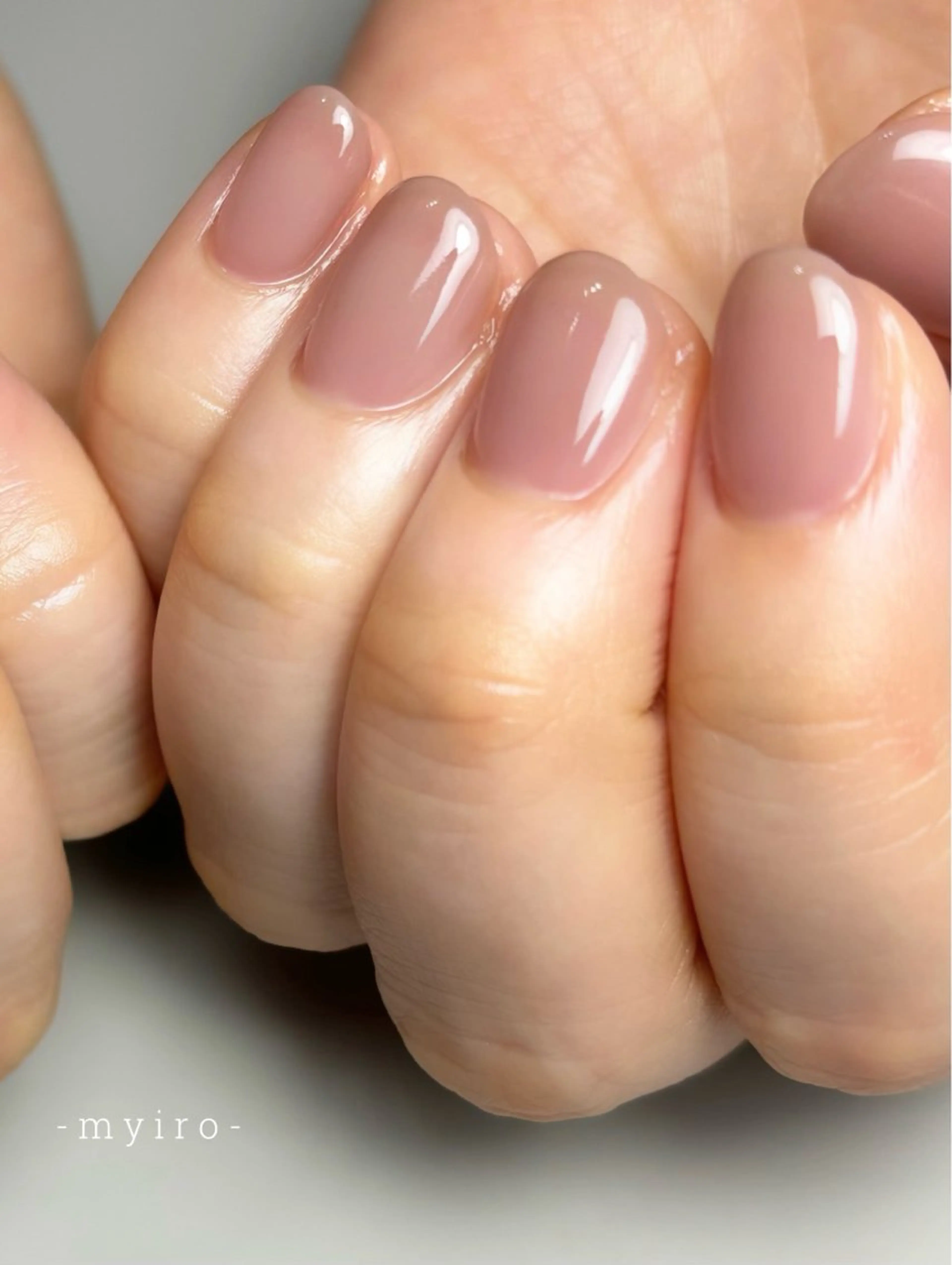 ネイル ワンカラーネイル myiro【マイロ】 林のネイルデザイン