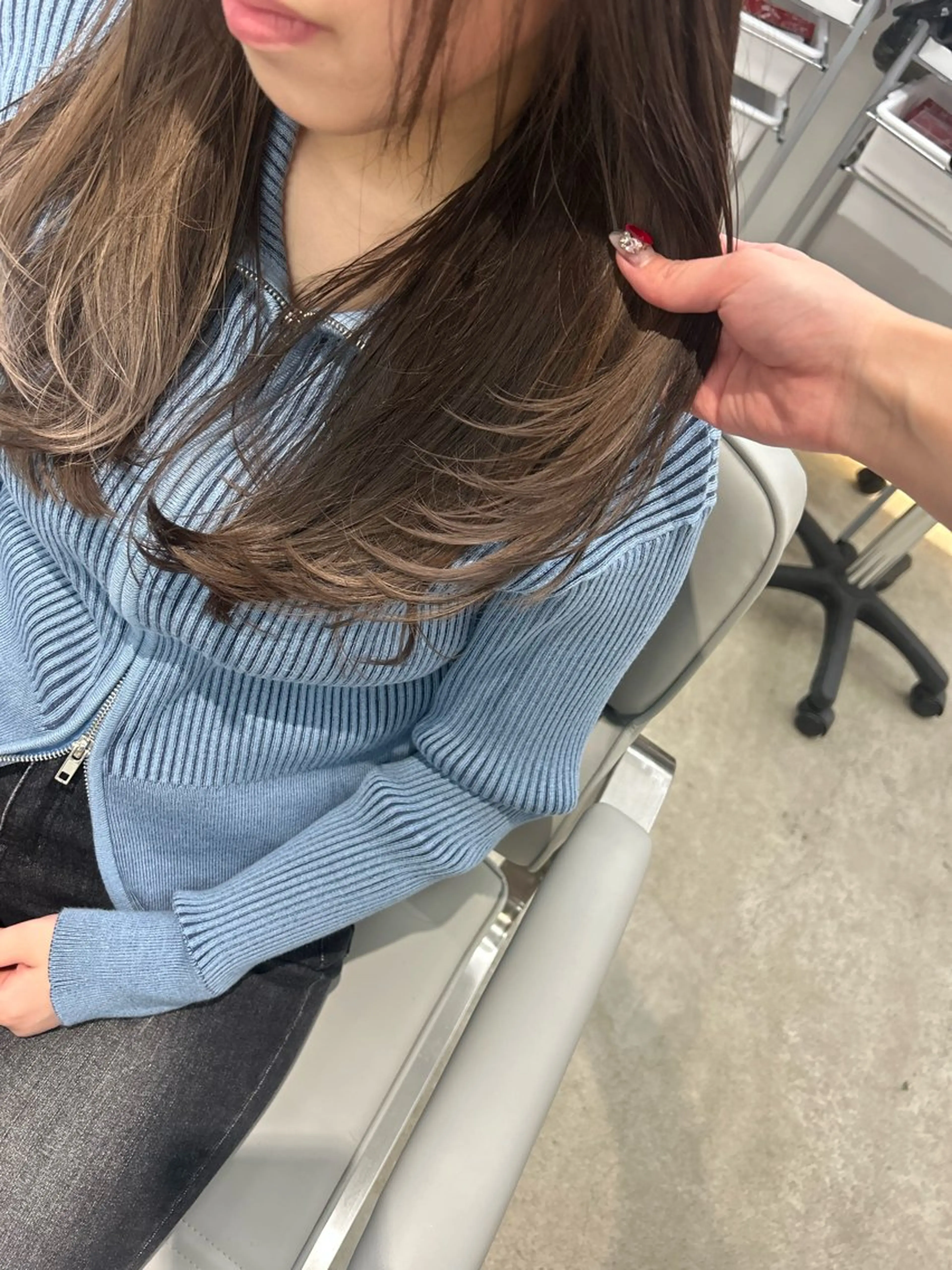 ロング カラー 透明感×艶髪/ 韓国レイヤー/MIOのヘアスタイル