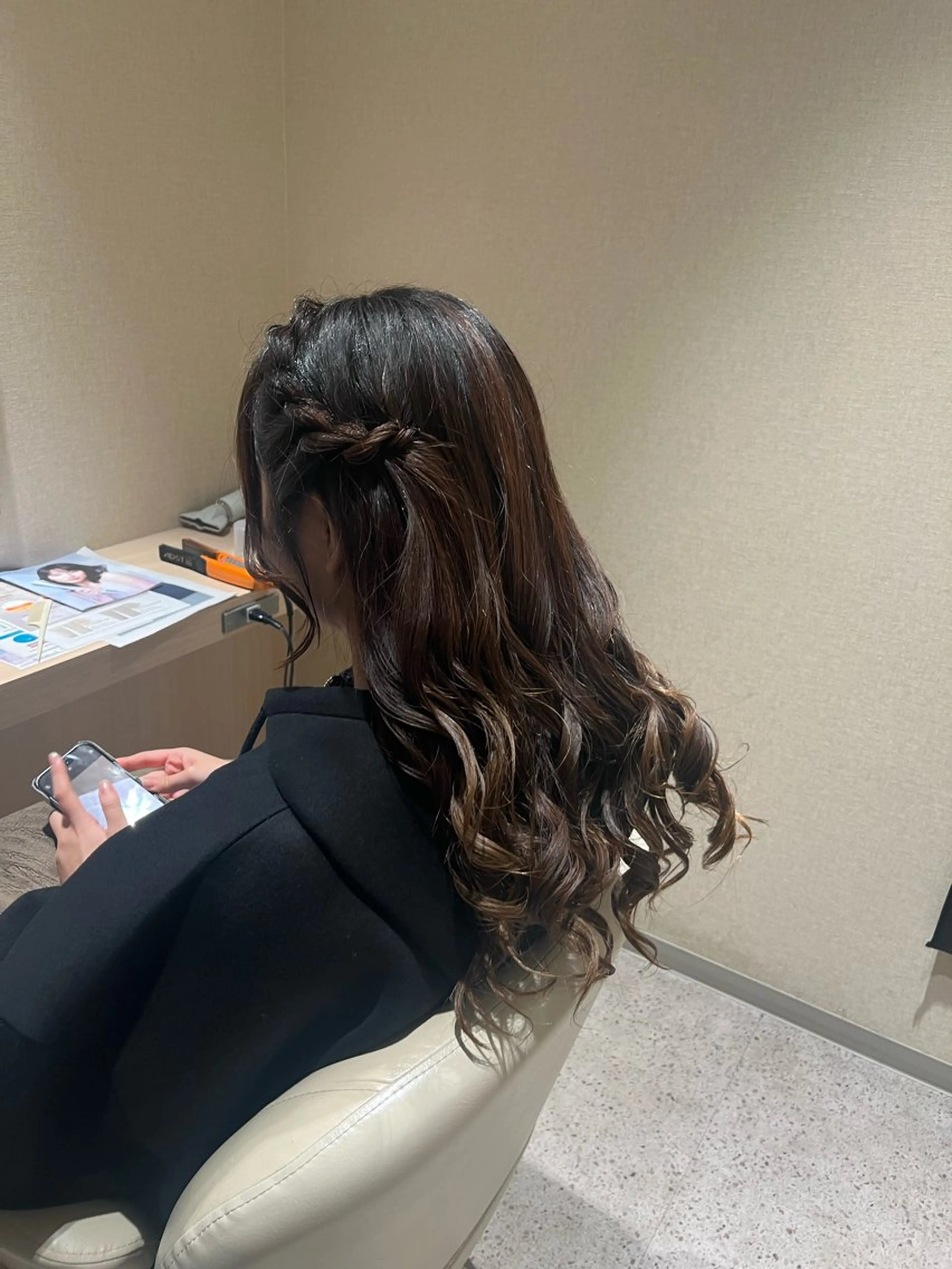 ロング ヘアアレンジ メンズパーマモデル ／浅野未来🌼.*のヘアスタイル