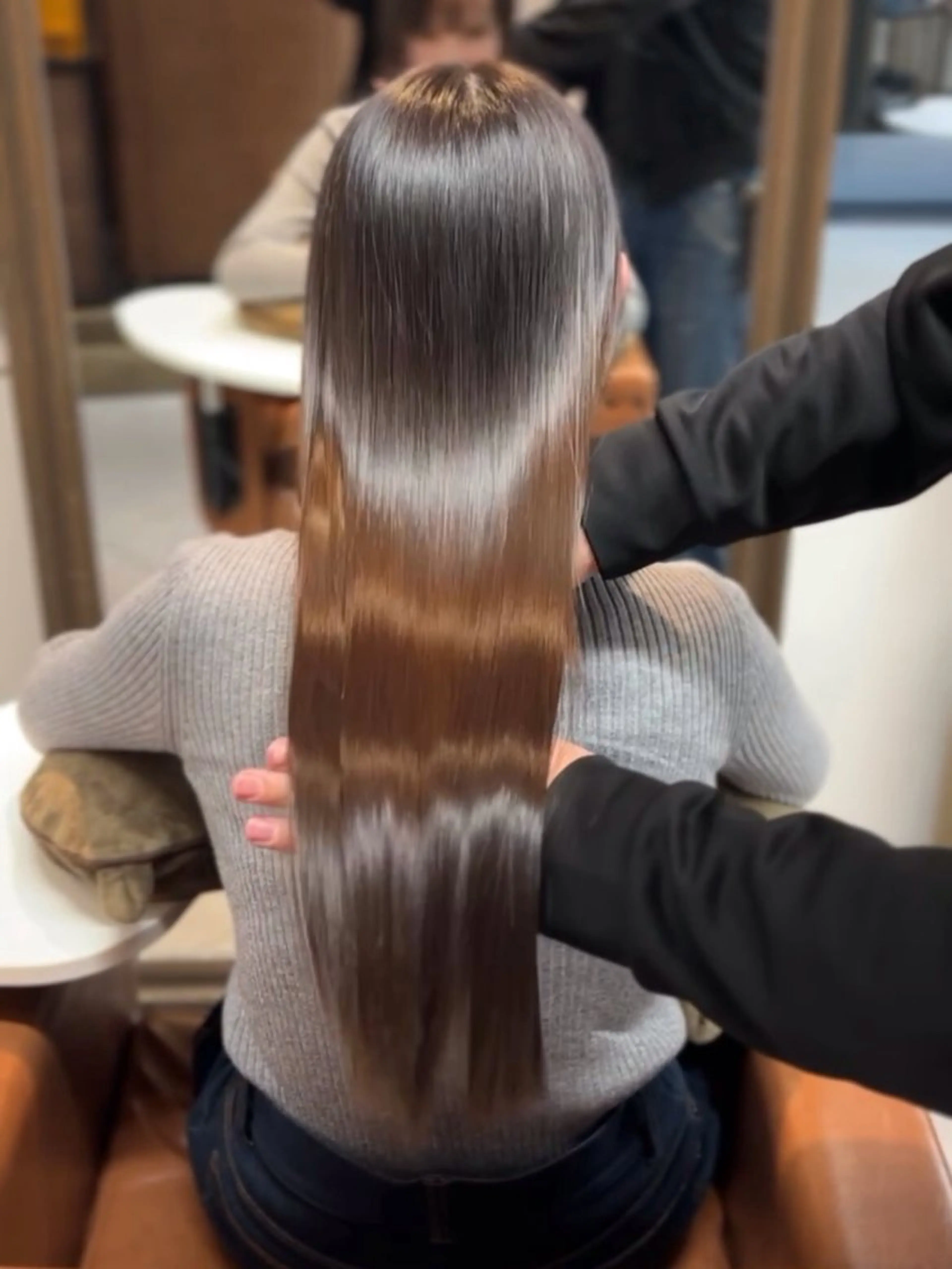 ロング カット 縮毛矯正 トリートメント 💎艶ボブ💎 店長 田上貫太のヘアスタイル