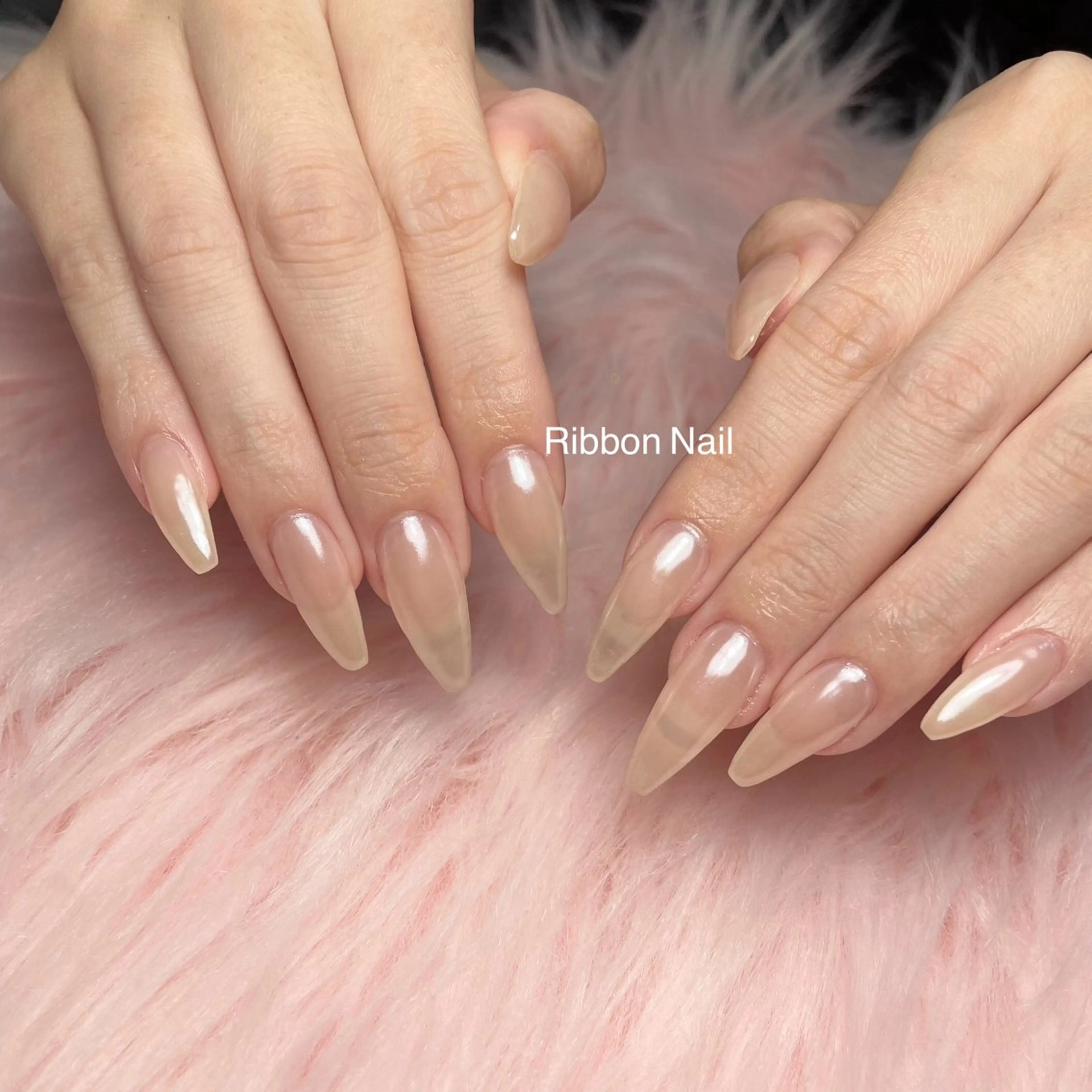 ネイル オーロラネイル 長さ出し Nail Ambra 天王寺店所属・Nail Ambra fusaのネイルデザイン