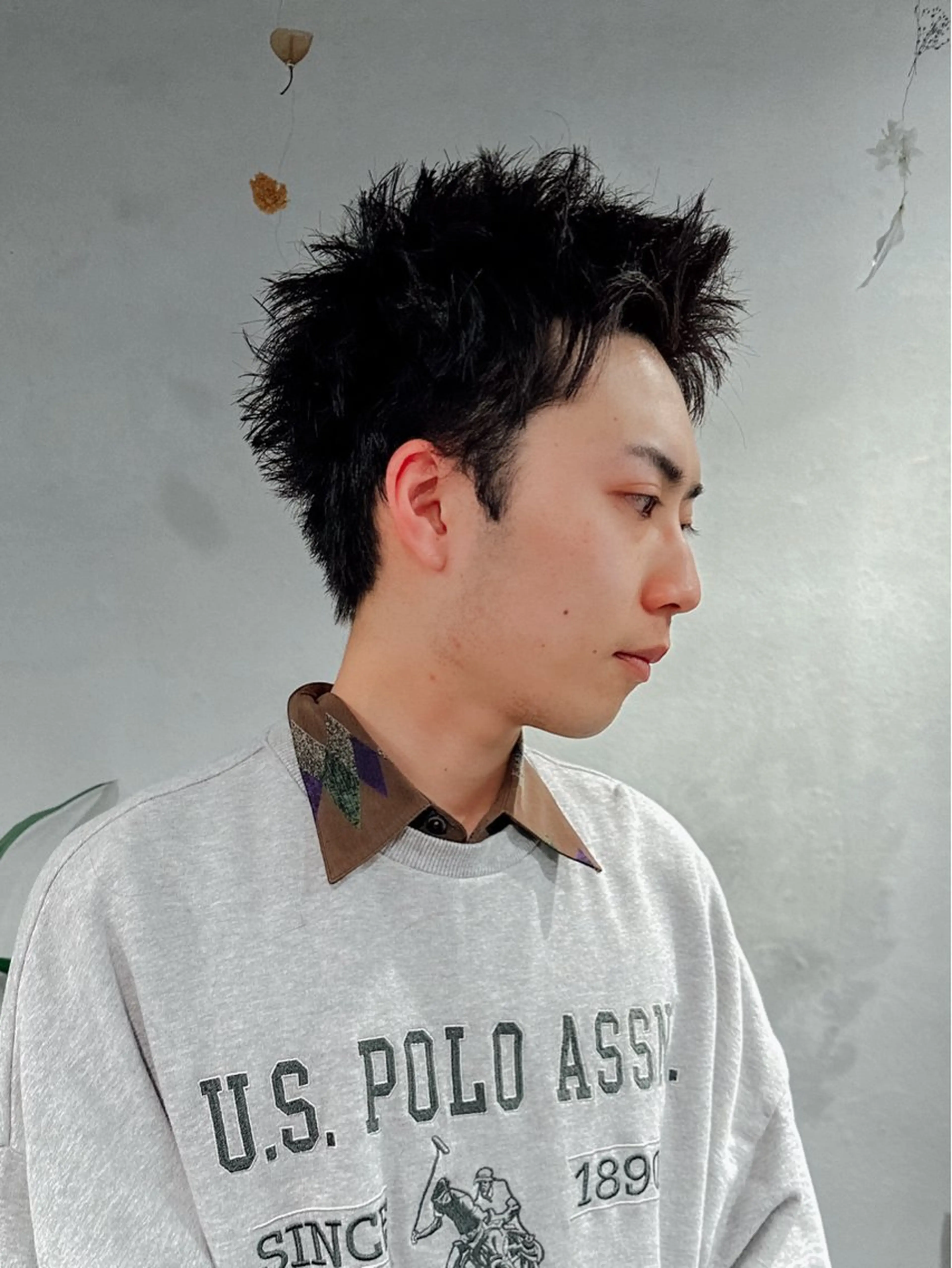 メンズ スパイキーショート 梅田  illfrere 所属・イルフレール ryuのヘアスタイル