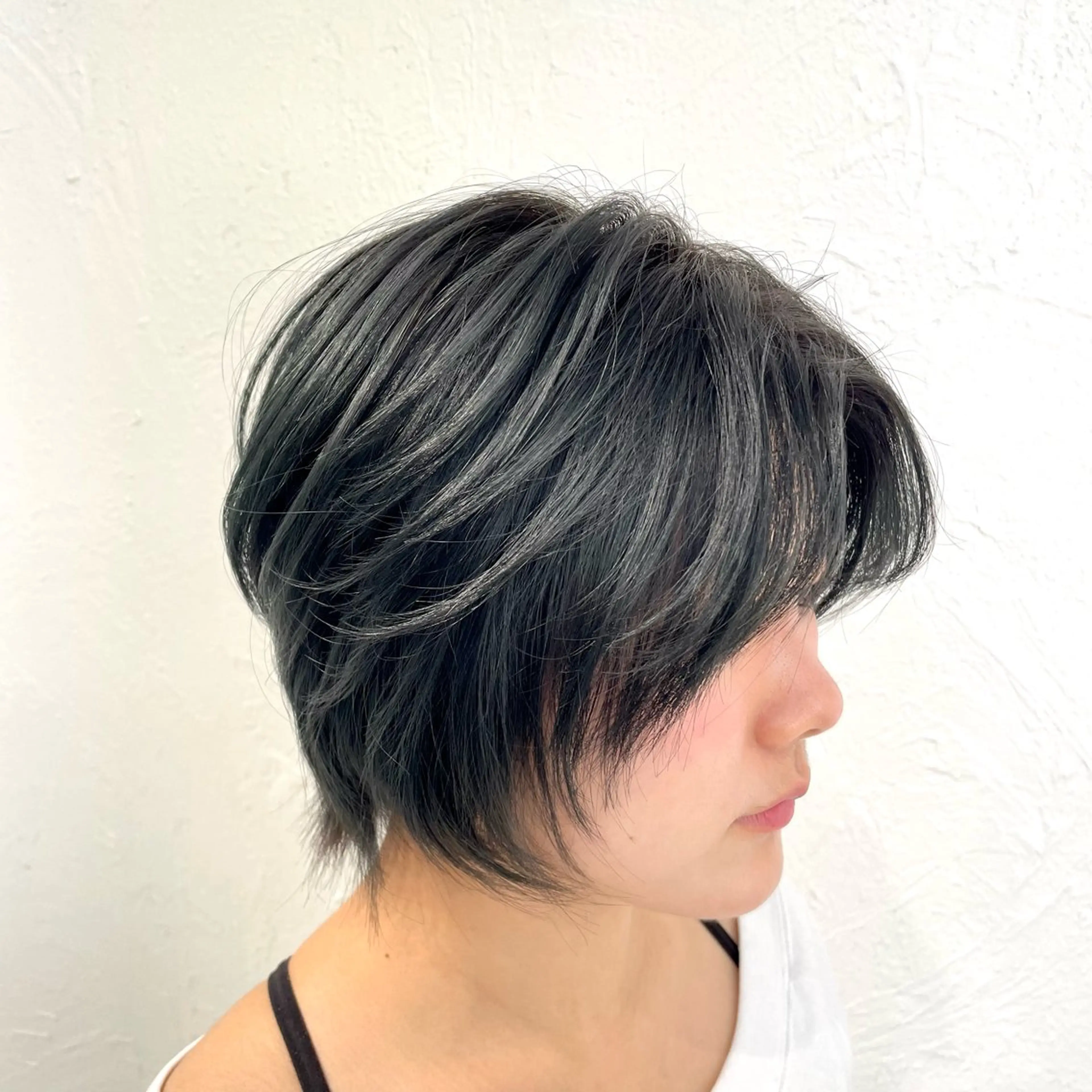 ショート ボブレイヤー ボブ レイヤーカット ショートヘア ウルフカット カット ヘアカラー scene中性ストレート/縮毛矯正【シーン】所属・ジョー/ 名駅の矯正特化美容師のヘアスタイル