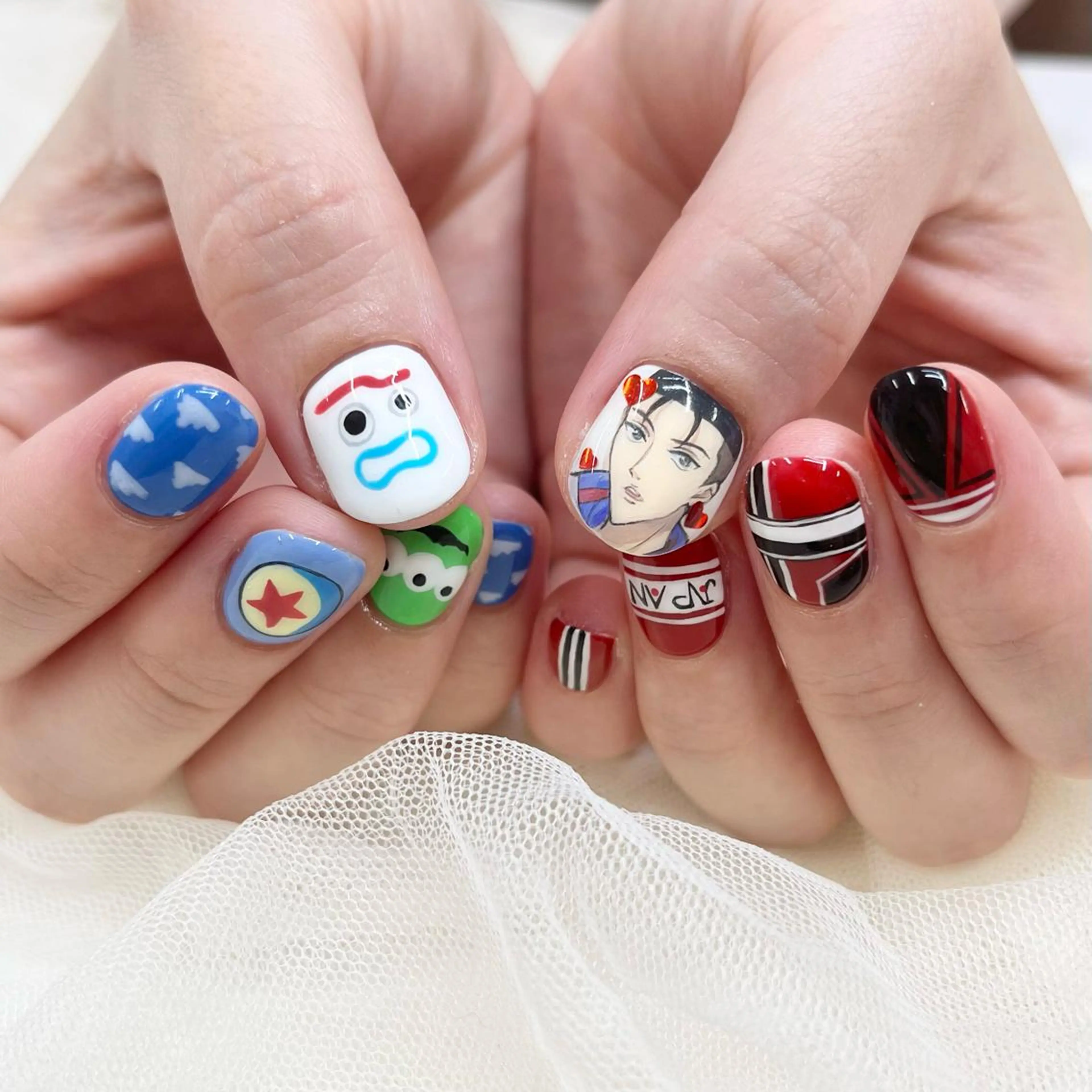 ショート ネイル ハンドネイル 池袋痛ネイル Nok. 渡辺のネイルデザイン