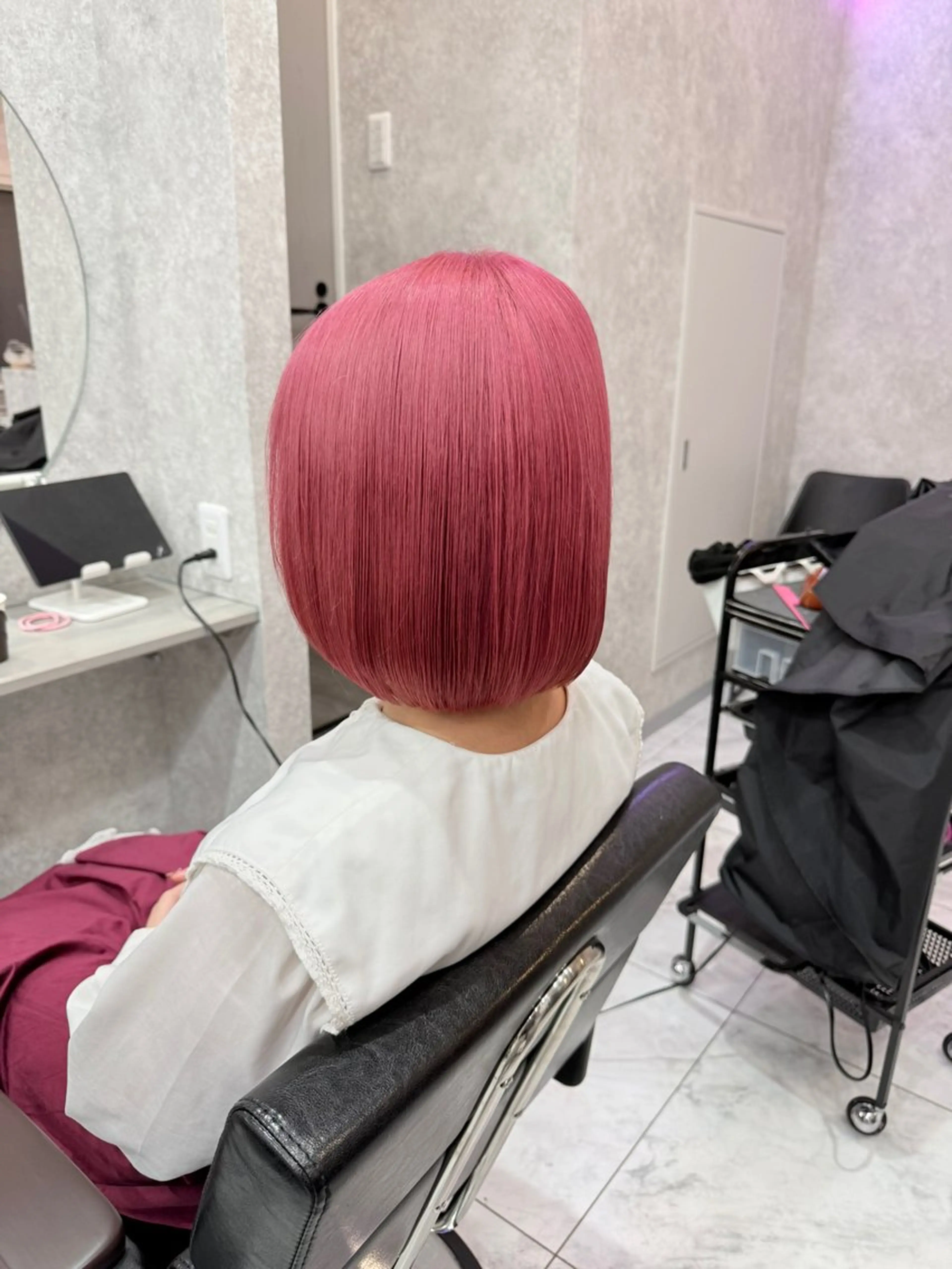 ショート カラー 🌺ハイトーン🌺 矢葺 なぎさ🌺🌺のヘアスタイル