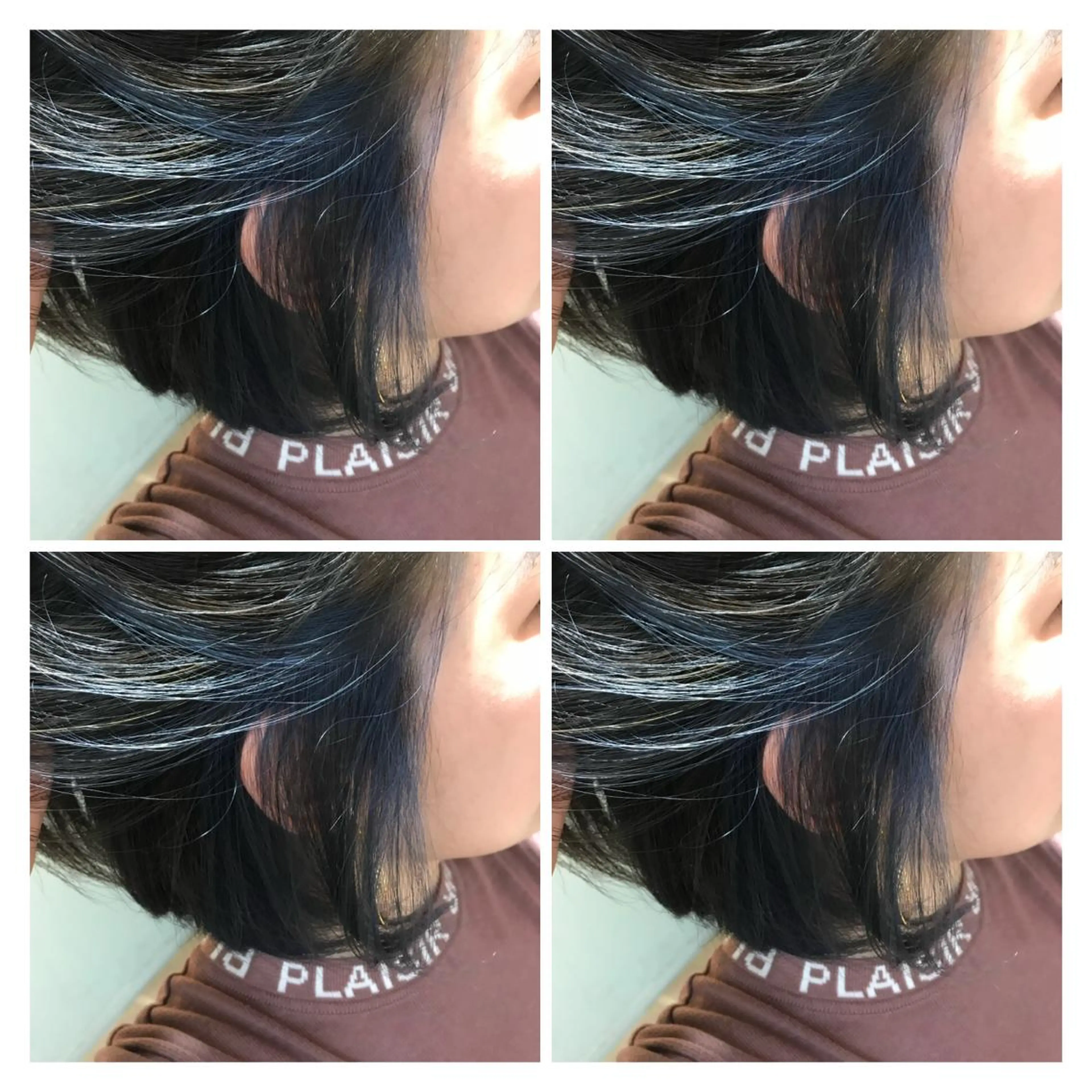 カラー ブルーカラー インナーカラー 髪質改善艶髪 ℍ𝔸ℝ𝕌𝕂𝔸のヘアスタイル