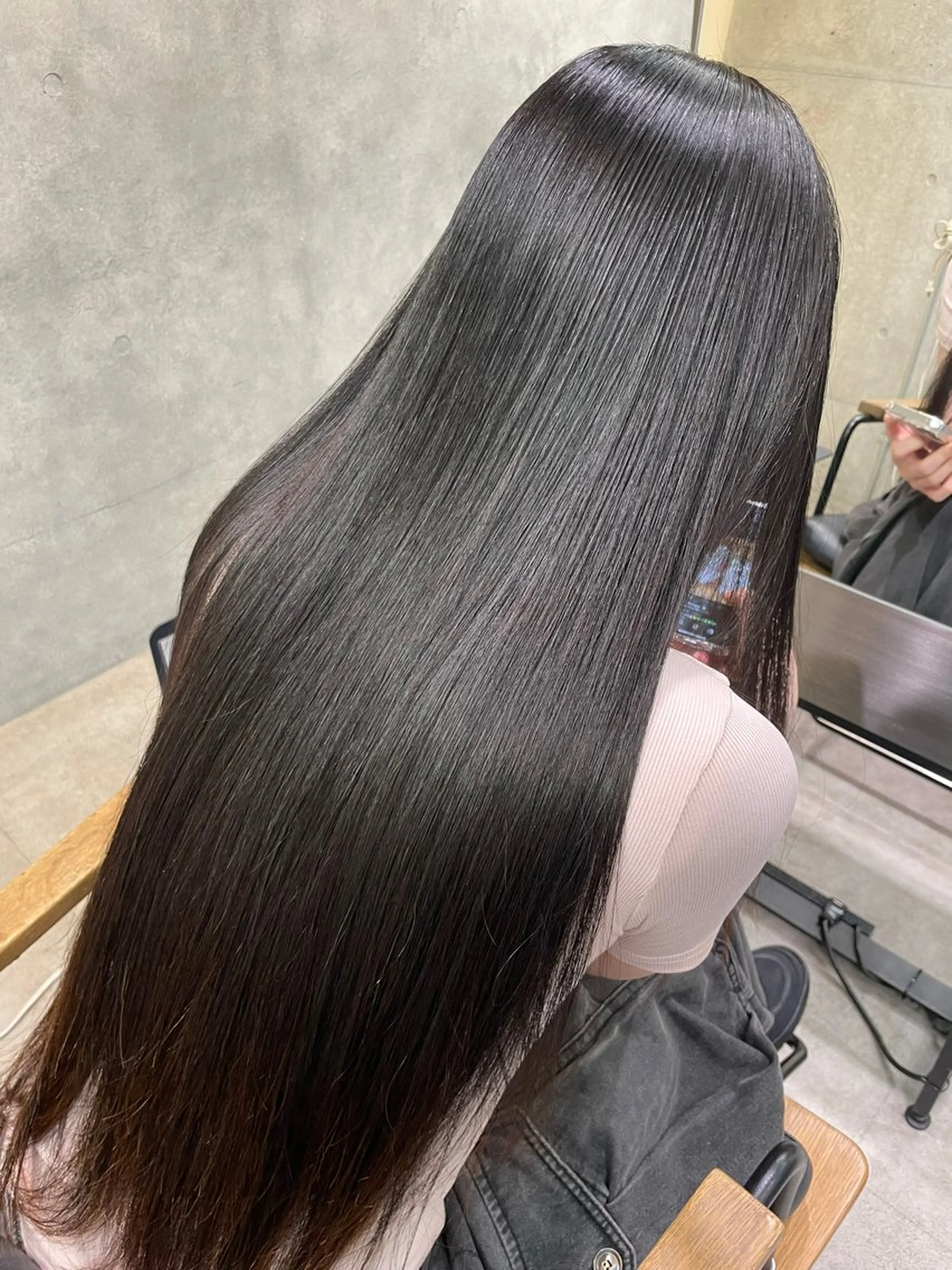 ロング 韓国レイヤー/透明感 /髪質改善/アジキのヘアスタイル