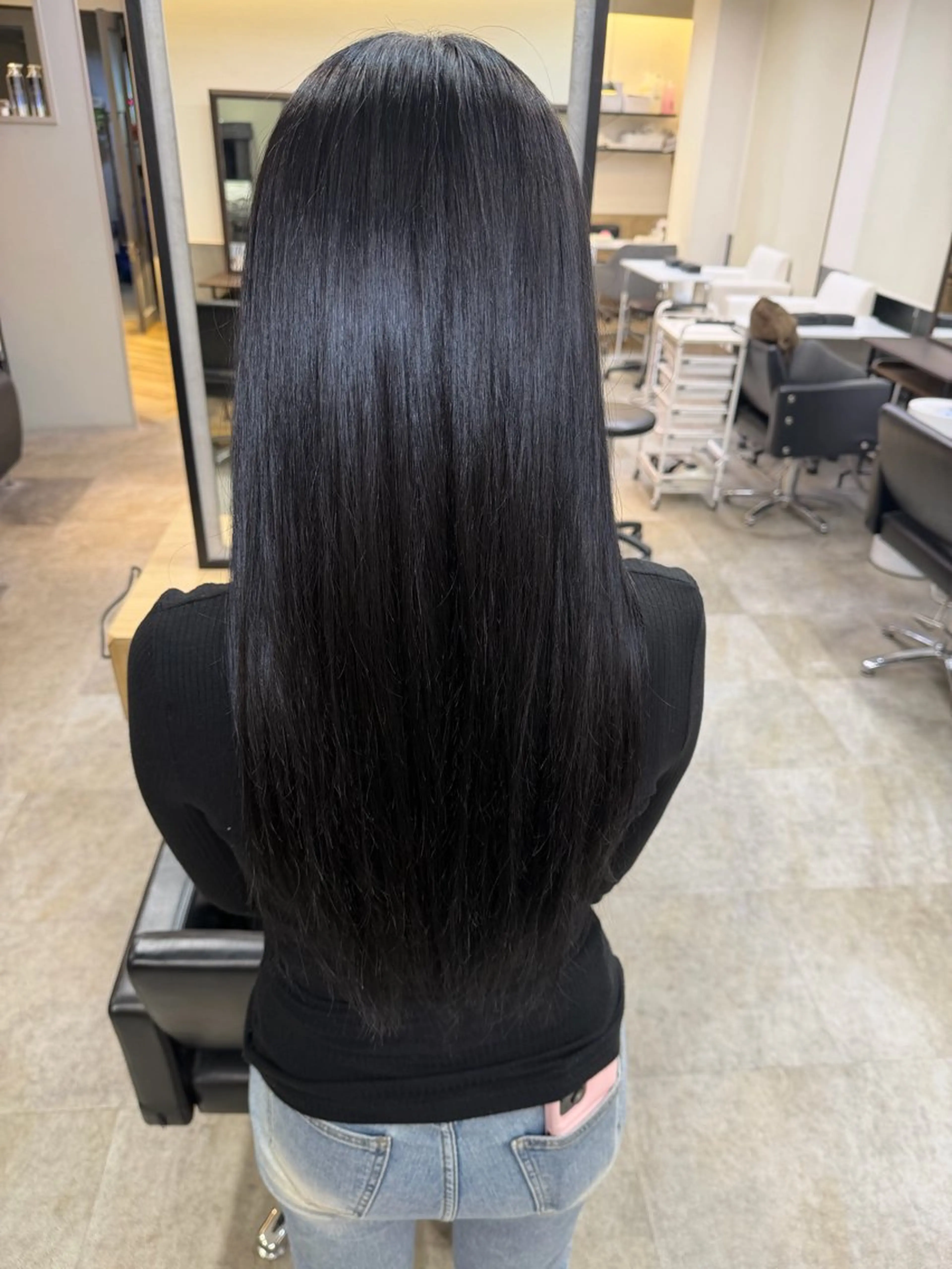 🌸透明感カラー『暗髪』の写真