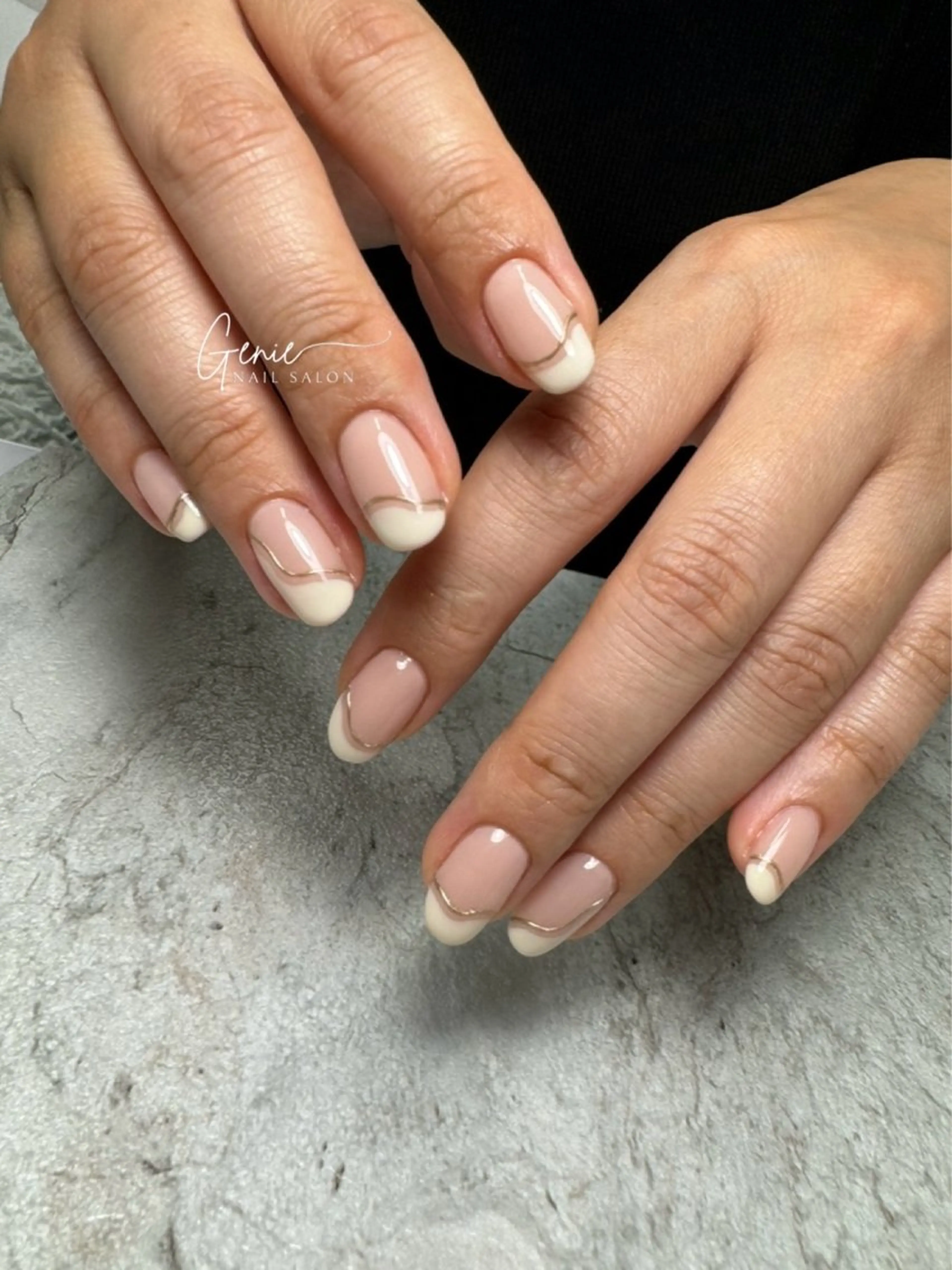 ネイル フレンチネイル ニュアンスネイル ハンドネイル Nail salon Genie所属・Nail salon Genieのネイルデザイン