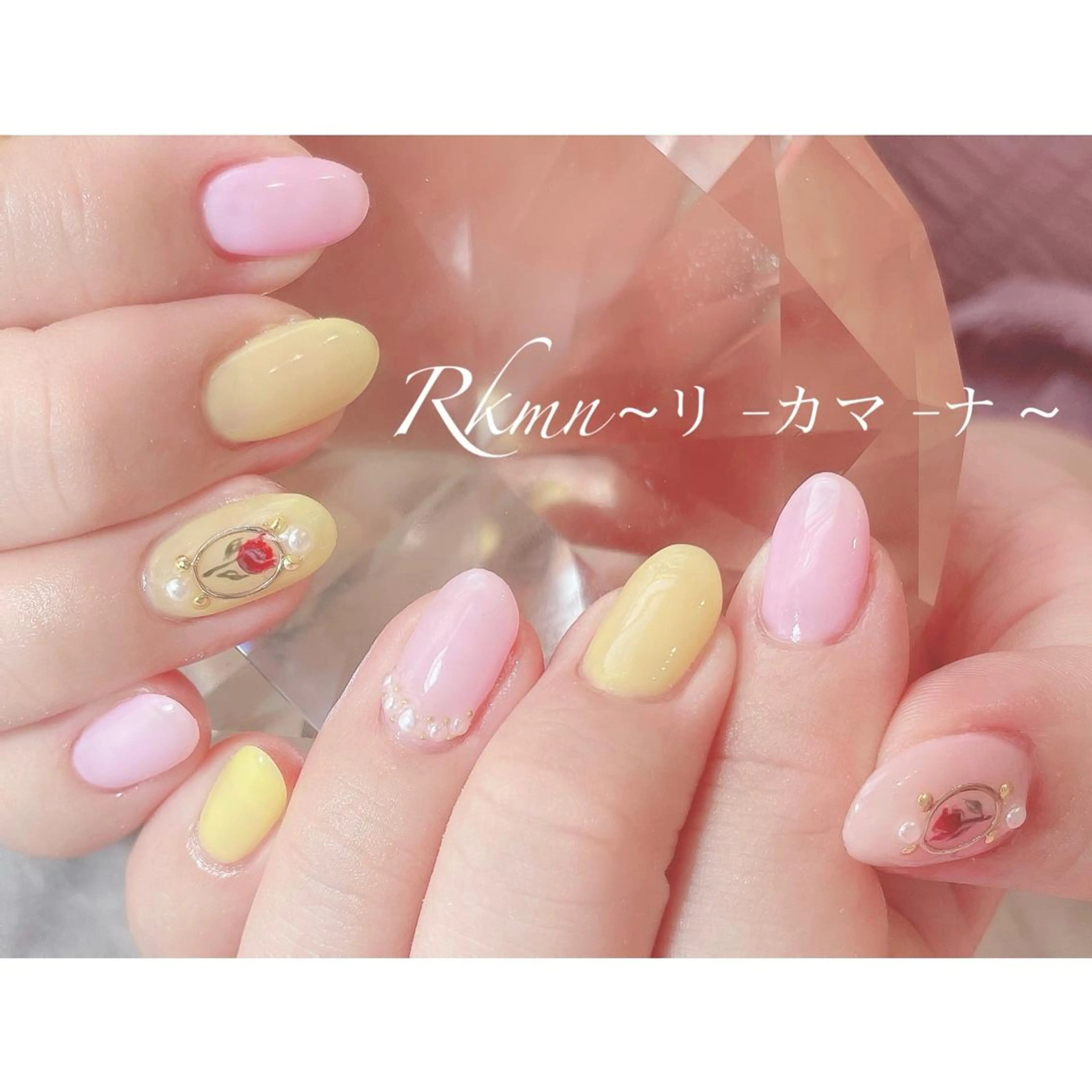 ネイル アートネイル フレンチネイル ジェルネイル グラデーション ピンク ハンドネイル フットネイル ハンドケア Rkmn ~リ-カマ-ナ~のネイルデザイン