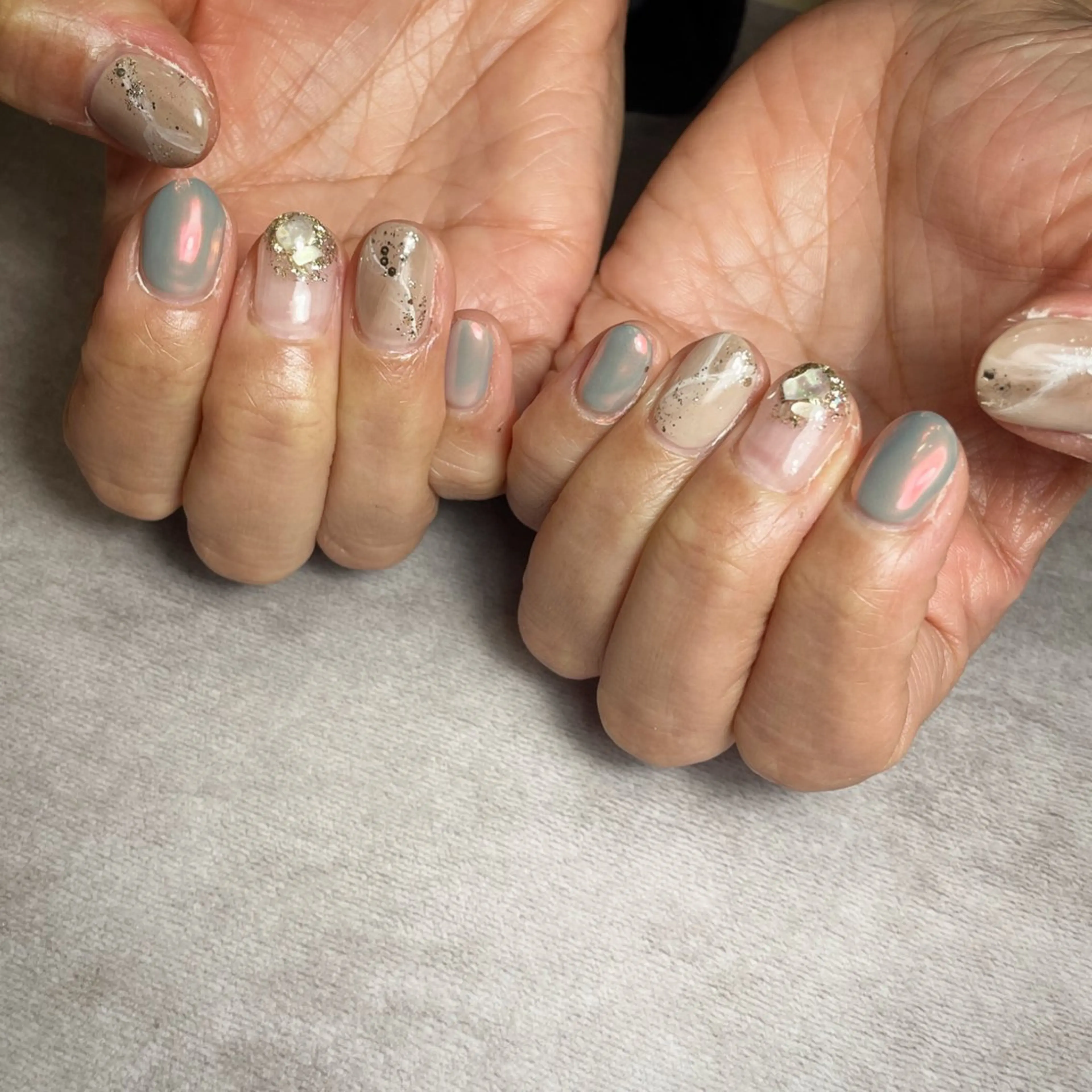 ネイル ニュアンスネイル ショートネイル ハンドネイル K Harukaのネイルデザイン