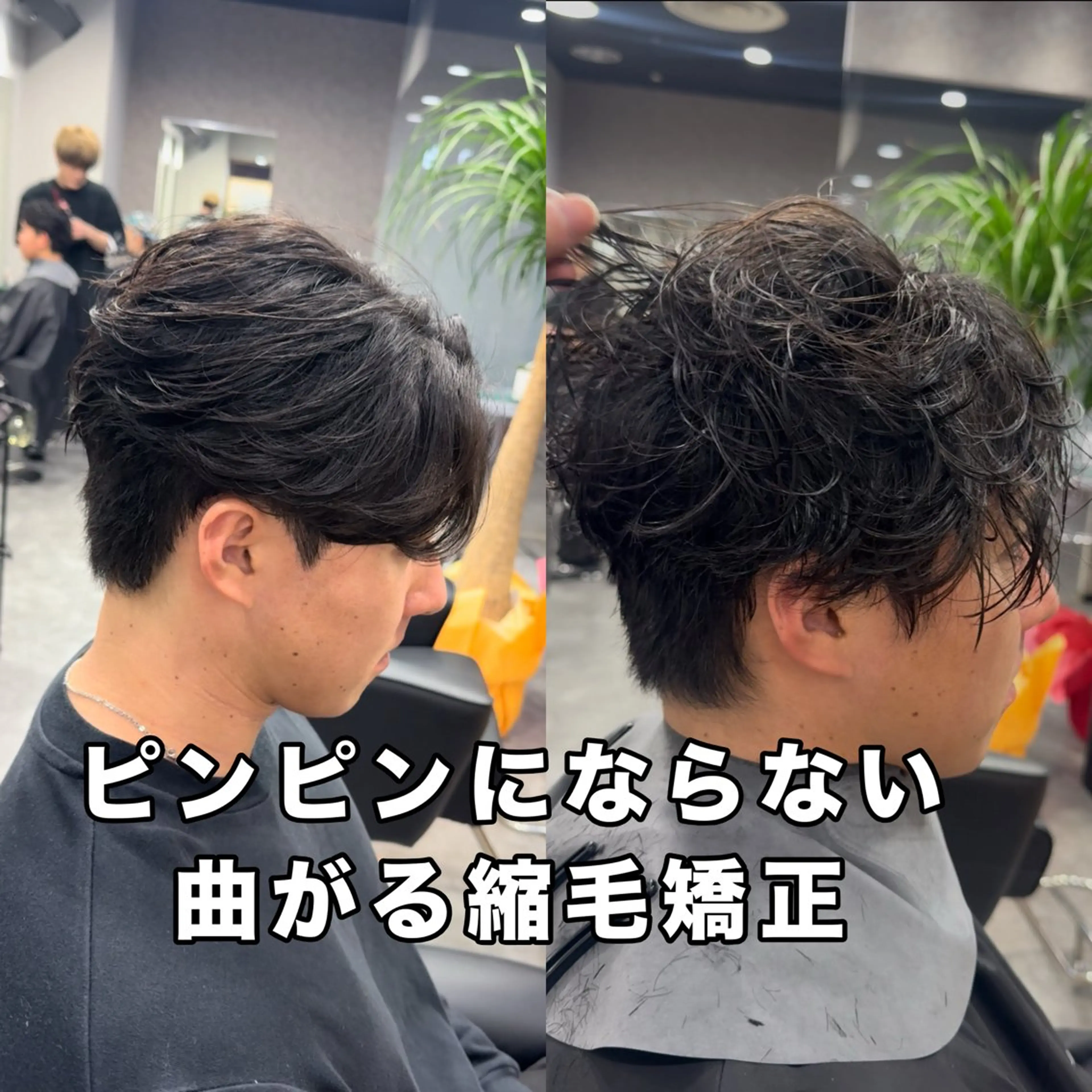 メンズ 縮毛矯正 ⭐️曲がる縮毛矯正 パーマモデル募集中のヘアスタイル