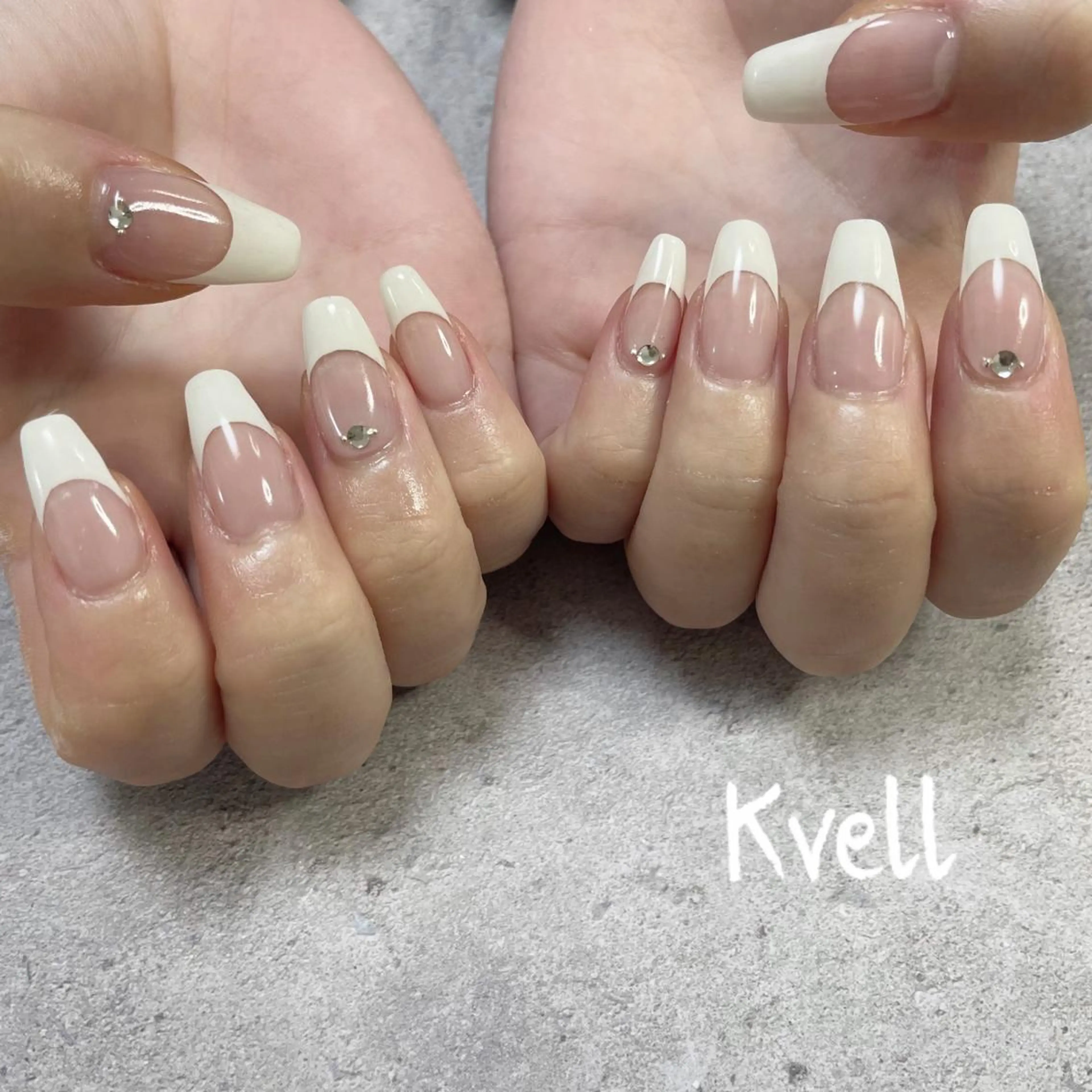 ネイル フレンチネイル ハンドネイル nail salon  Kvell所属・nailsalon Kvellのネイルデザイン