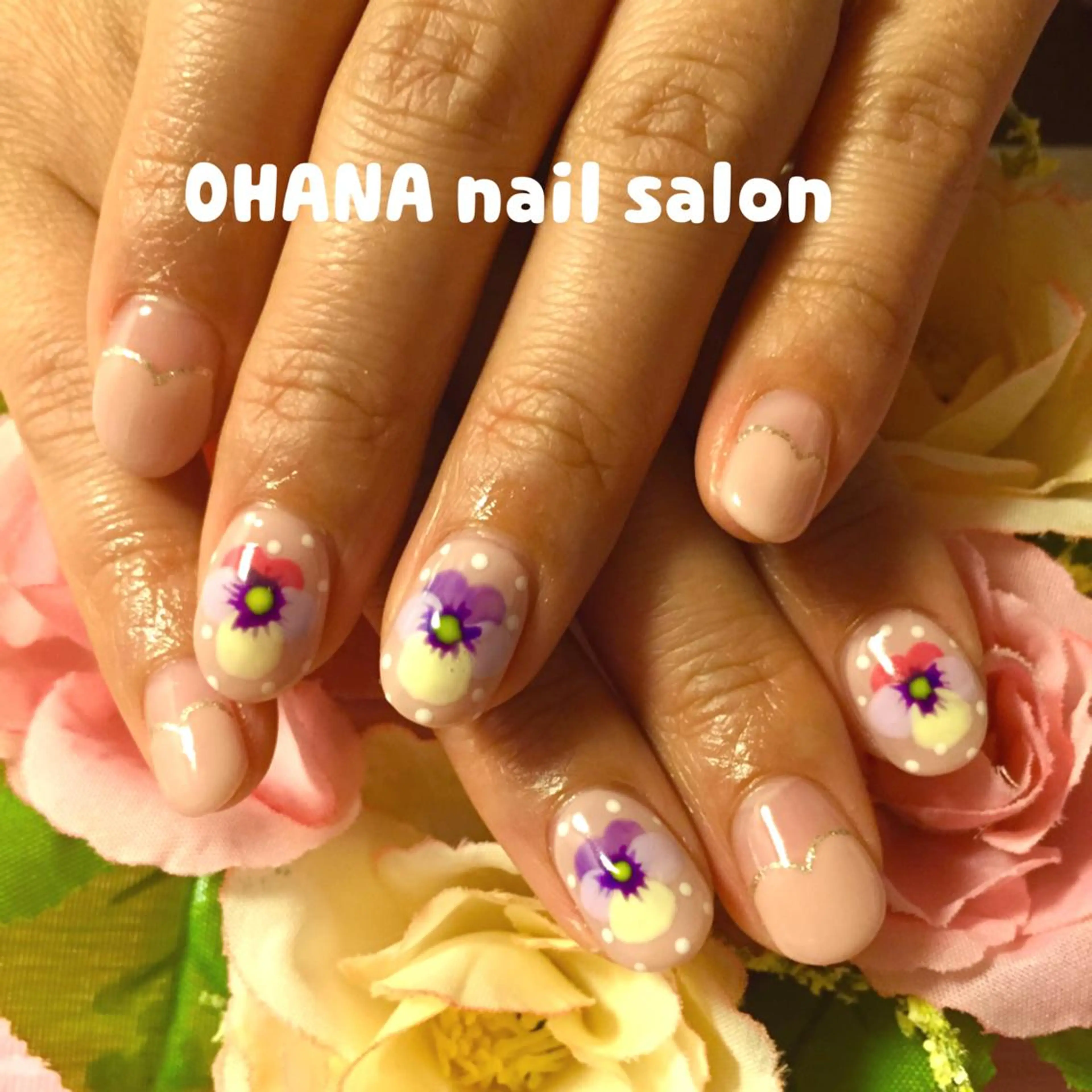 ネイル ジェルネイル 春ネイル 那覇🏝️台湾人 ネイリストSHIUのネイルデザイン