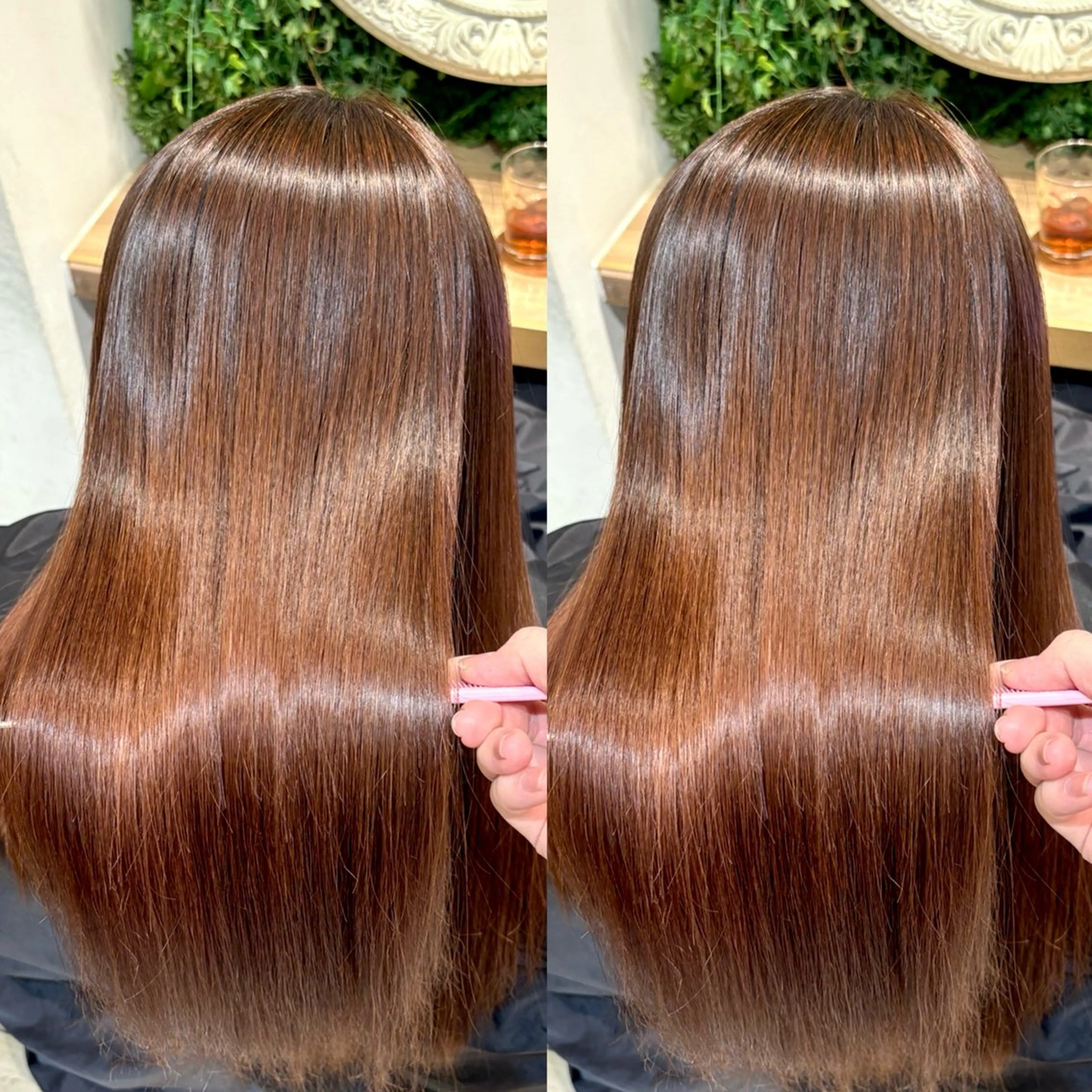 ✨美髪コース🎀人気No.1💫縮毛矯正➕カット➕ケアトリートメント🥣乾かすだけでまとまる艶髪🫧の写真