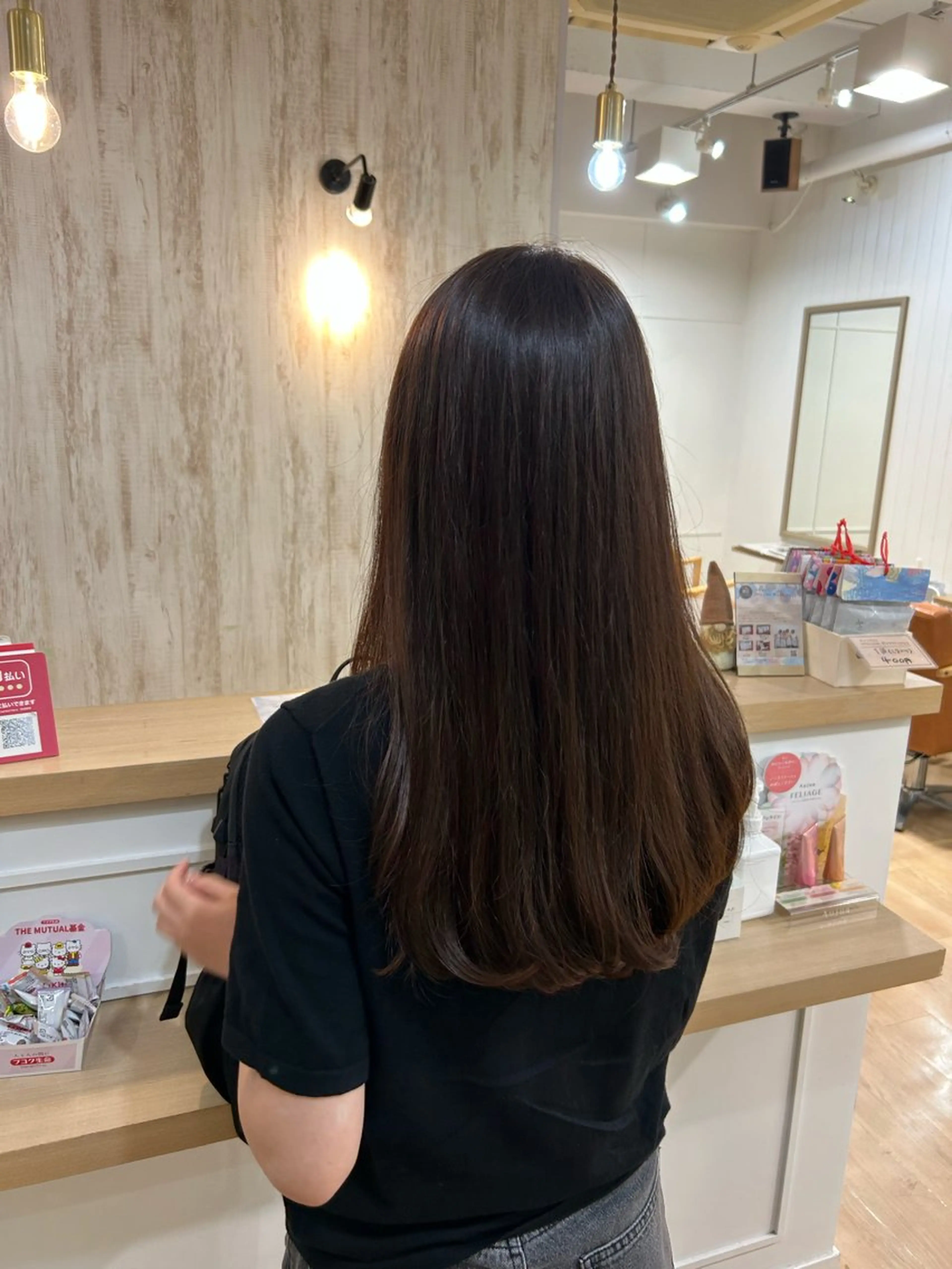 ロング カラー レイヤーカット/髪質 改善✨/藤田侑花のヘアスタイル