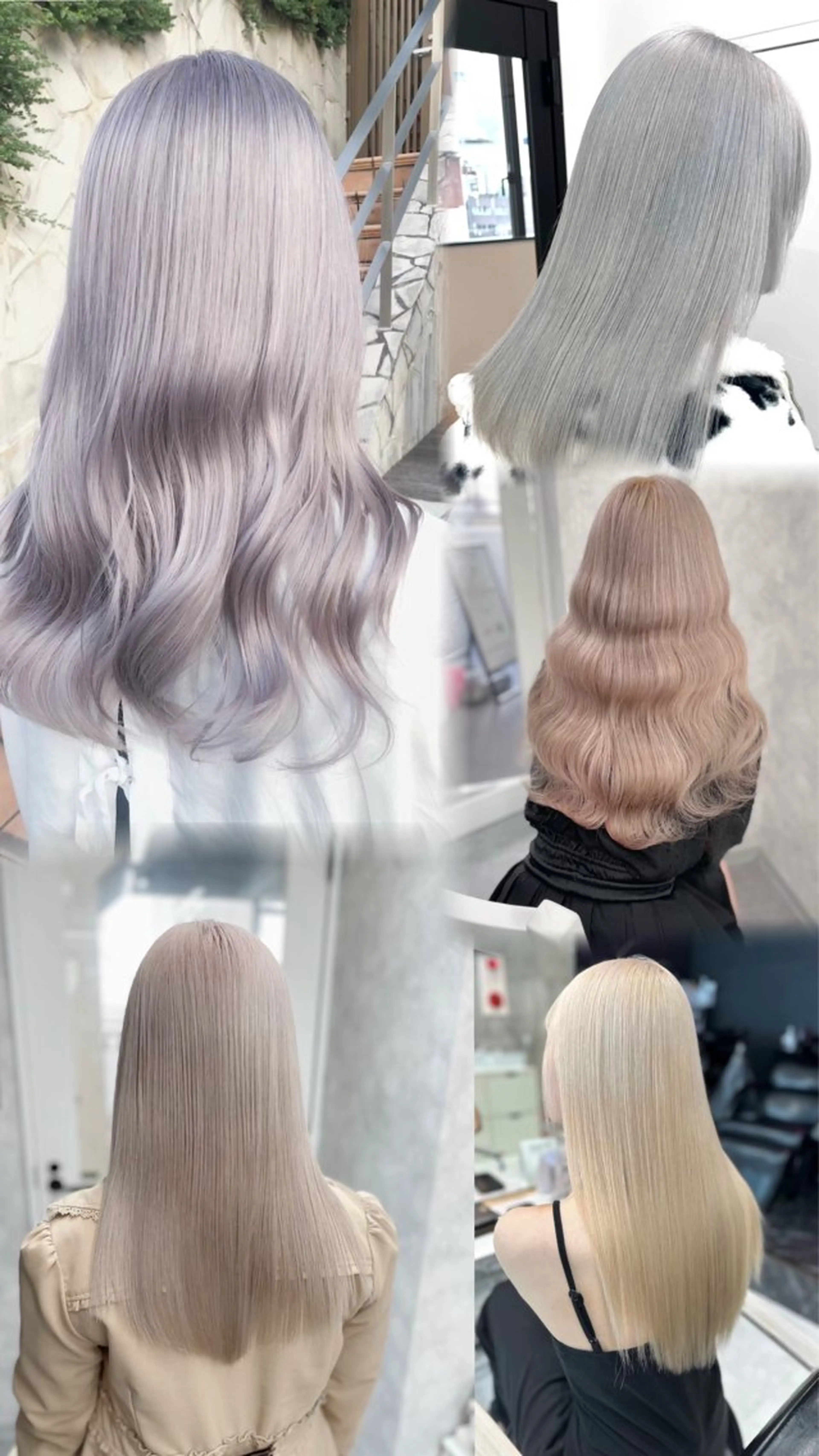 ロング カラー ヘアアレンジ メンズウルフ🐺♡ ブリーチ♡ヘアメ🎀のヘアスタイル