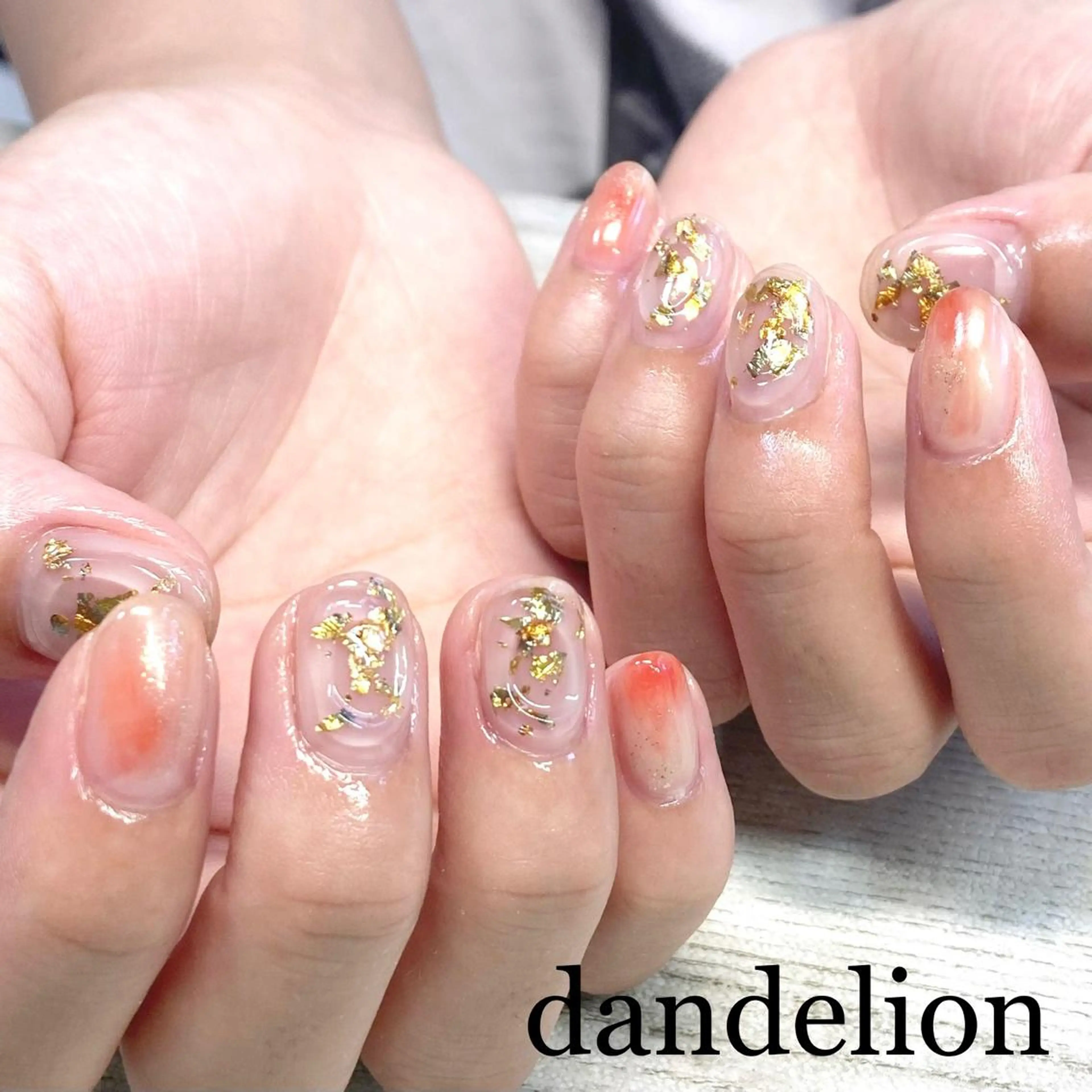 ネイル ハンドネイル ハンドケア dandelion ダンデライオンのネイルデザイン