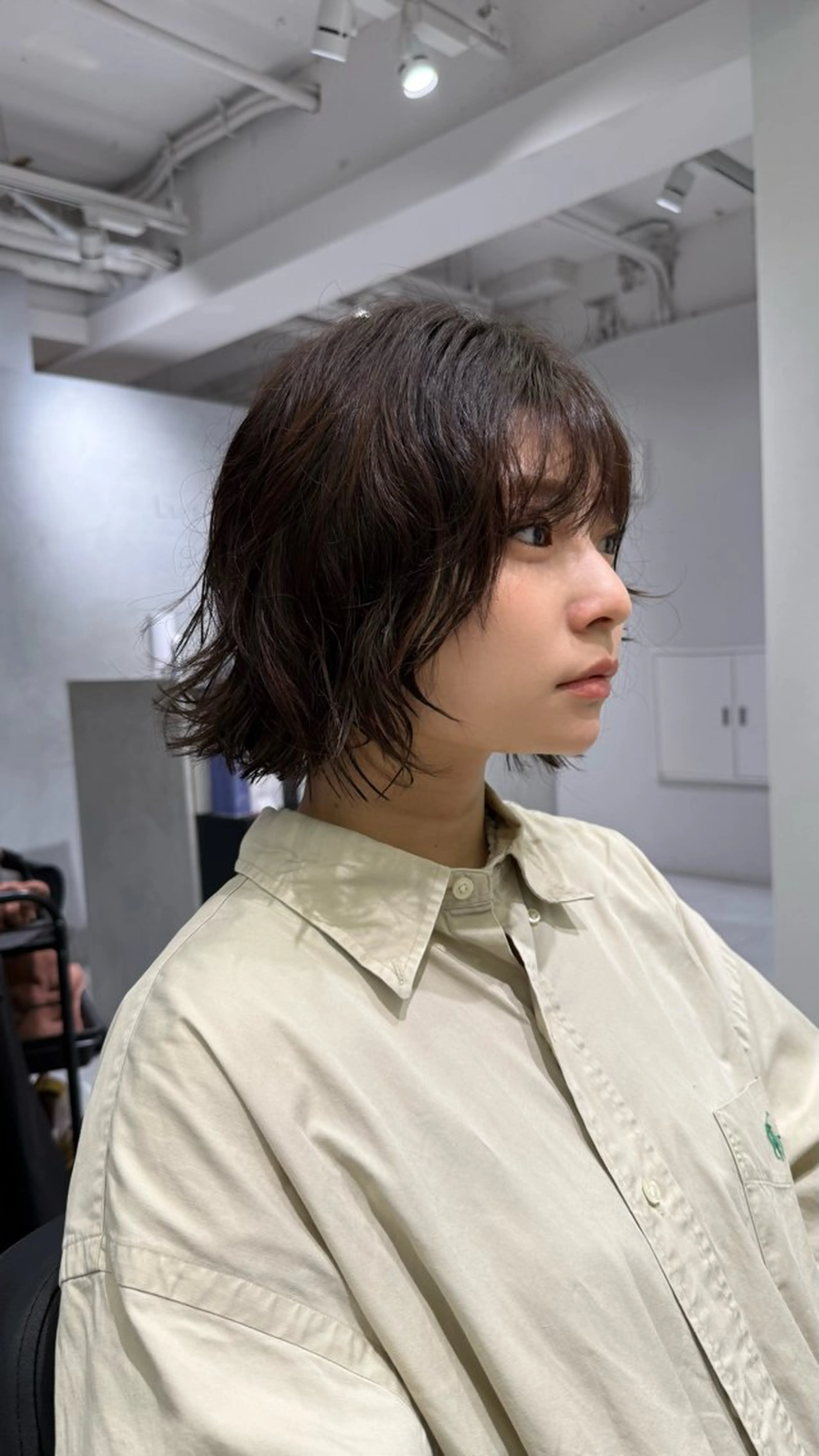 ショート ボブ カット パーマ 江藤貴基 レイヤー カット【駅徒歩⑥歩】のヘアスタイル