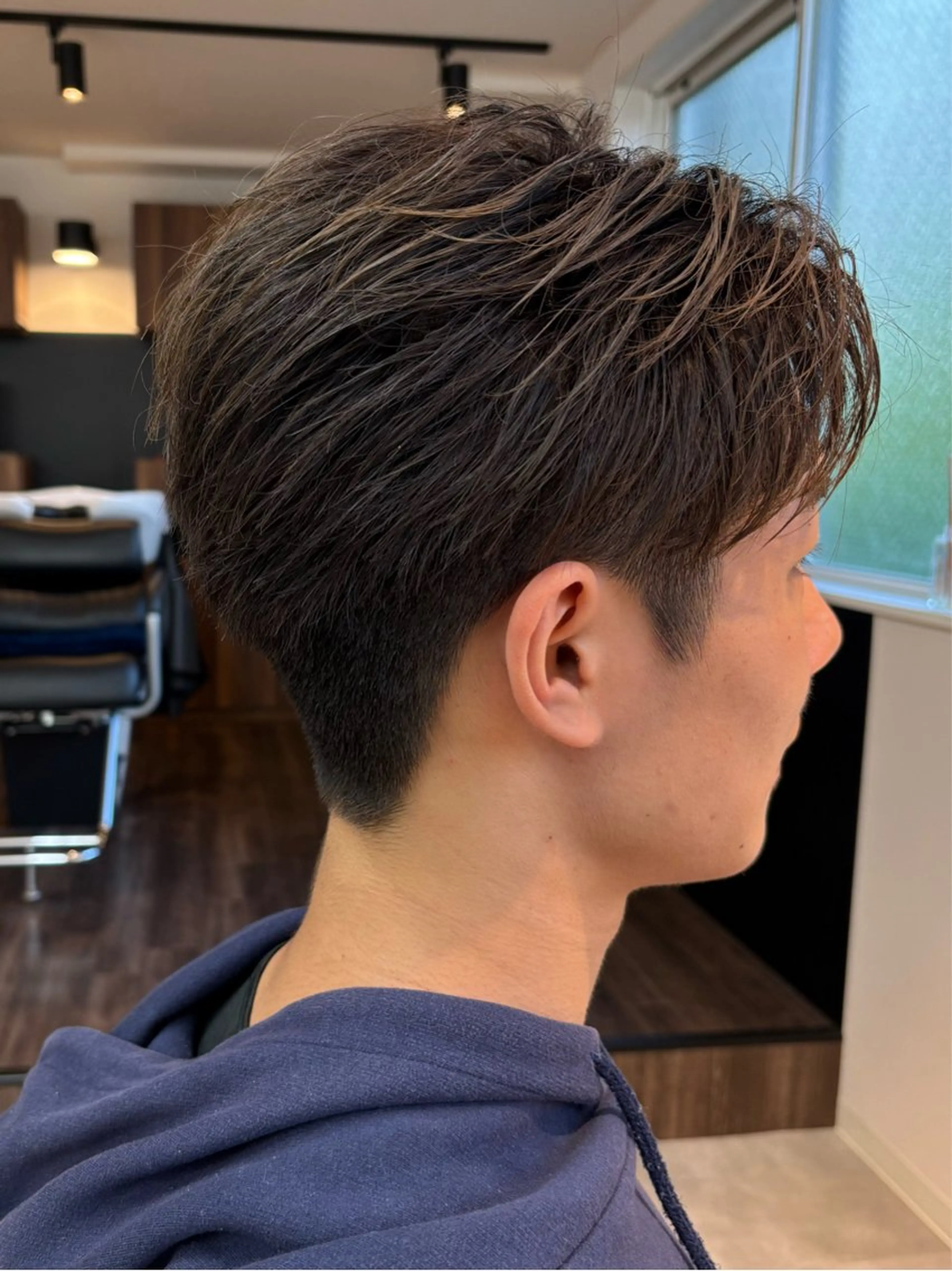 メンズ カット フェザーパーマ/韓国 /メンズカット保立のヘアスタイル